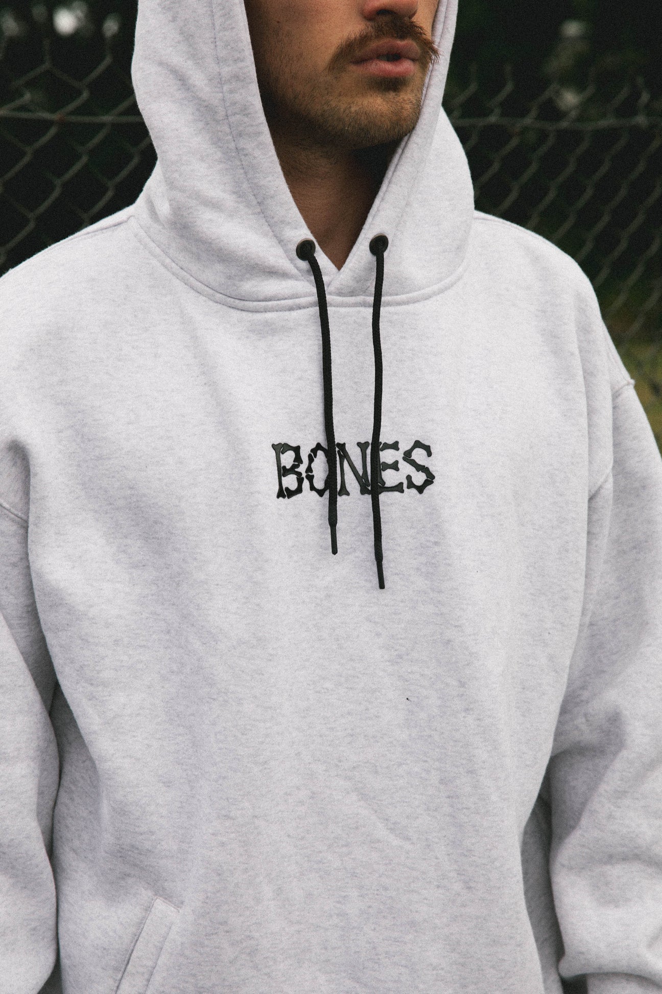 Bones Club Hoodie - Snow Marle