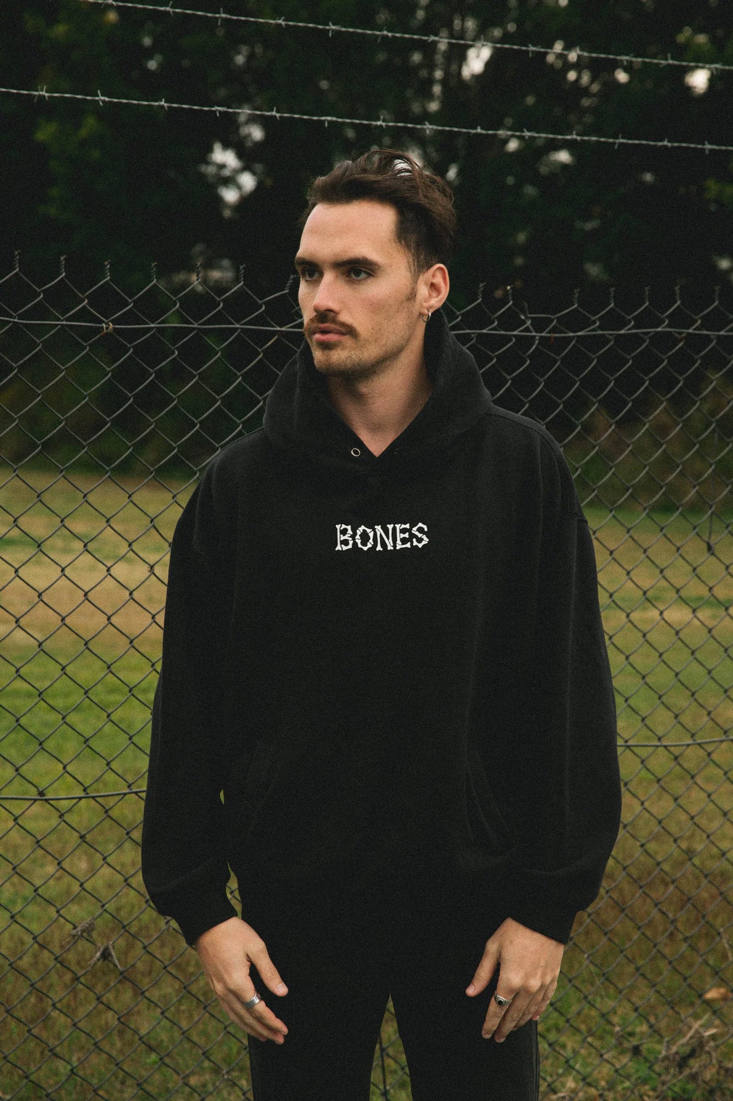 Bones Club Hoodie - Vintage Black