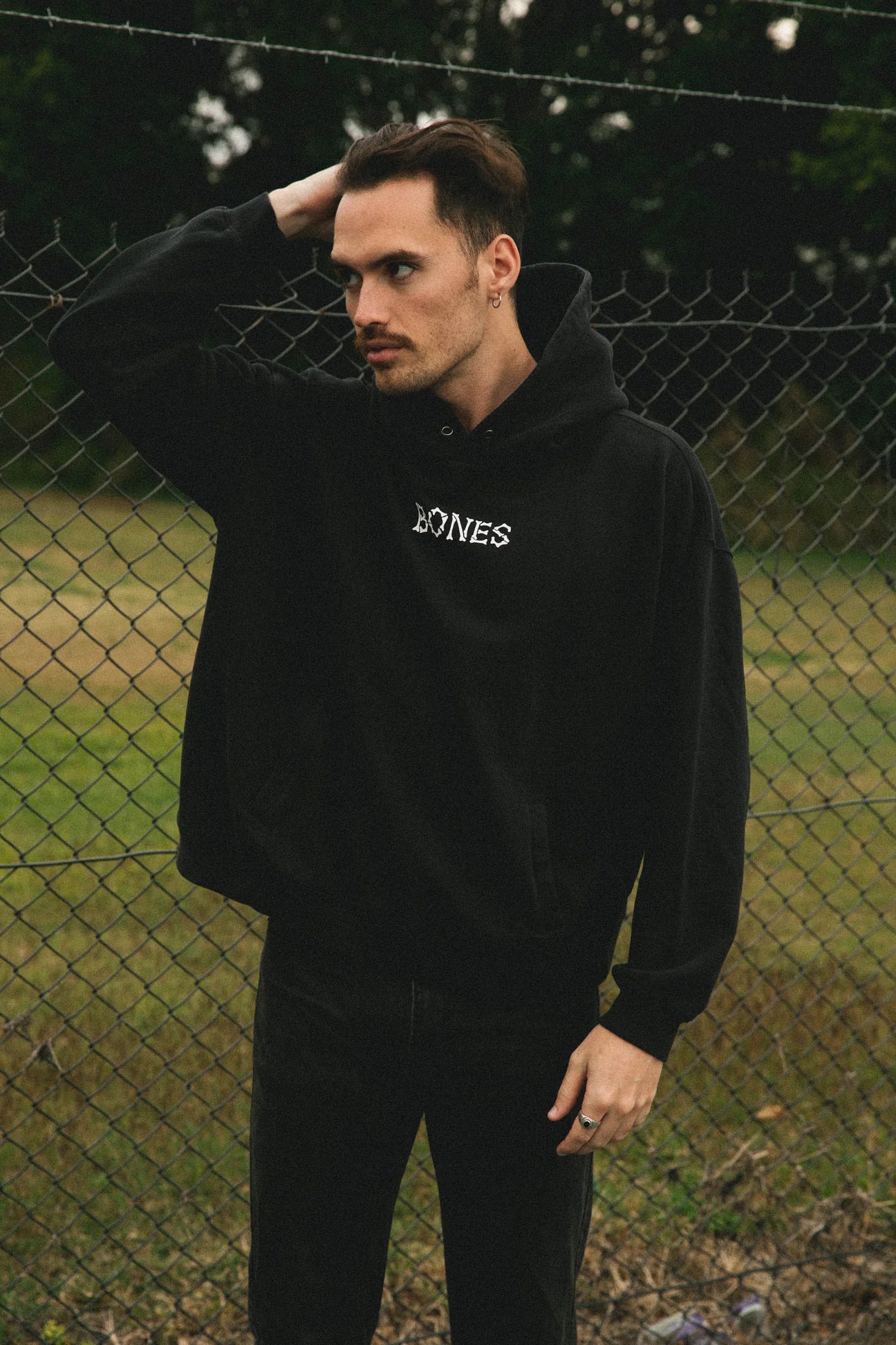 Bones Club Hoodie - Vintage Black
