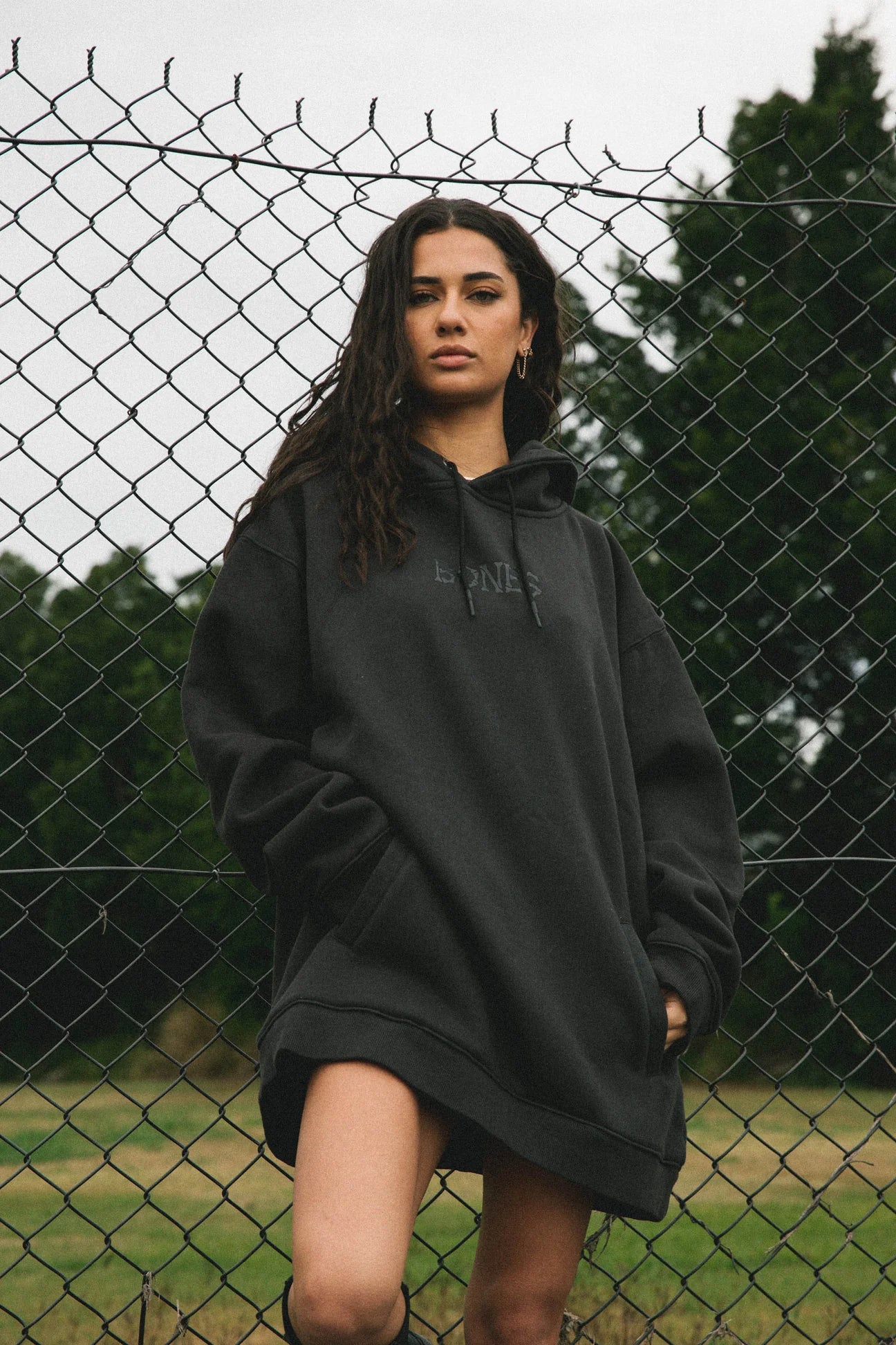 Bones Club Hoodie - Black on Black