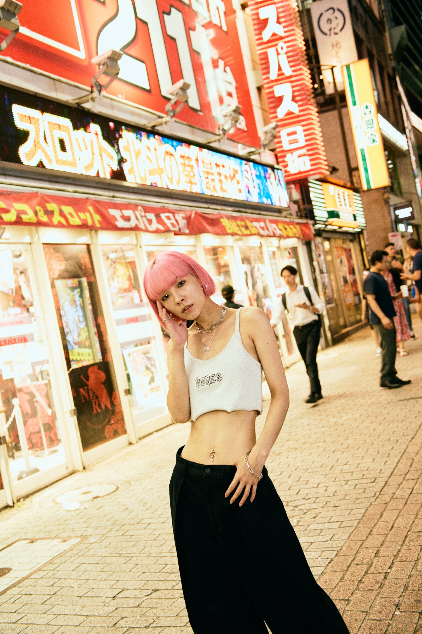Bones Club Rib Crop - Snow Marle