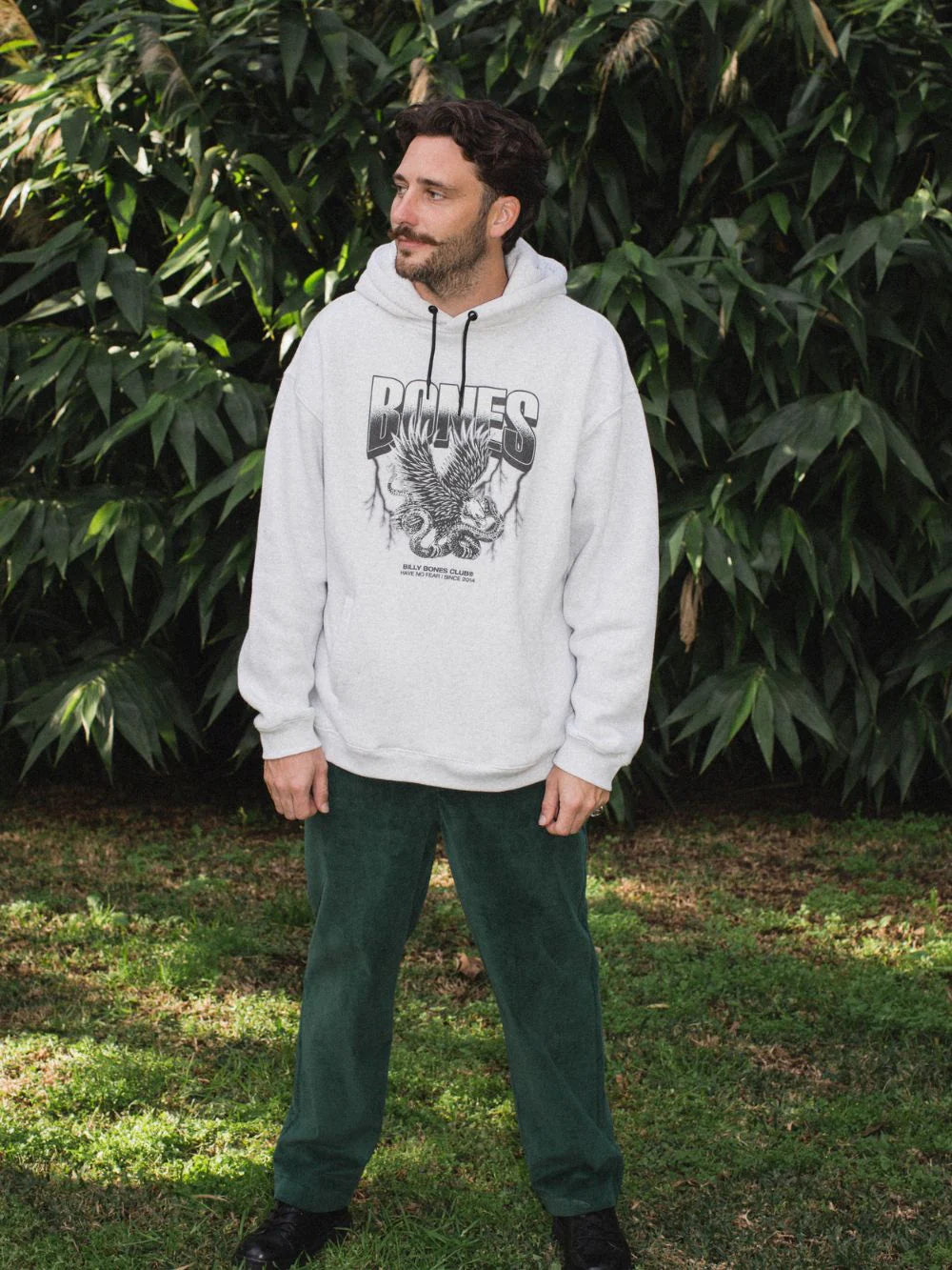 No Fear Hoodie - Snow Marle