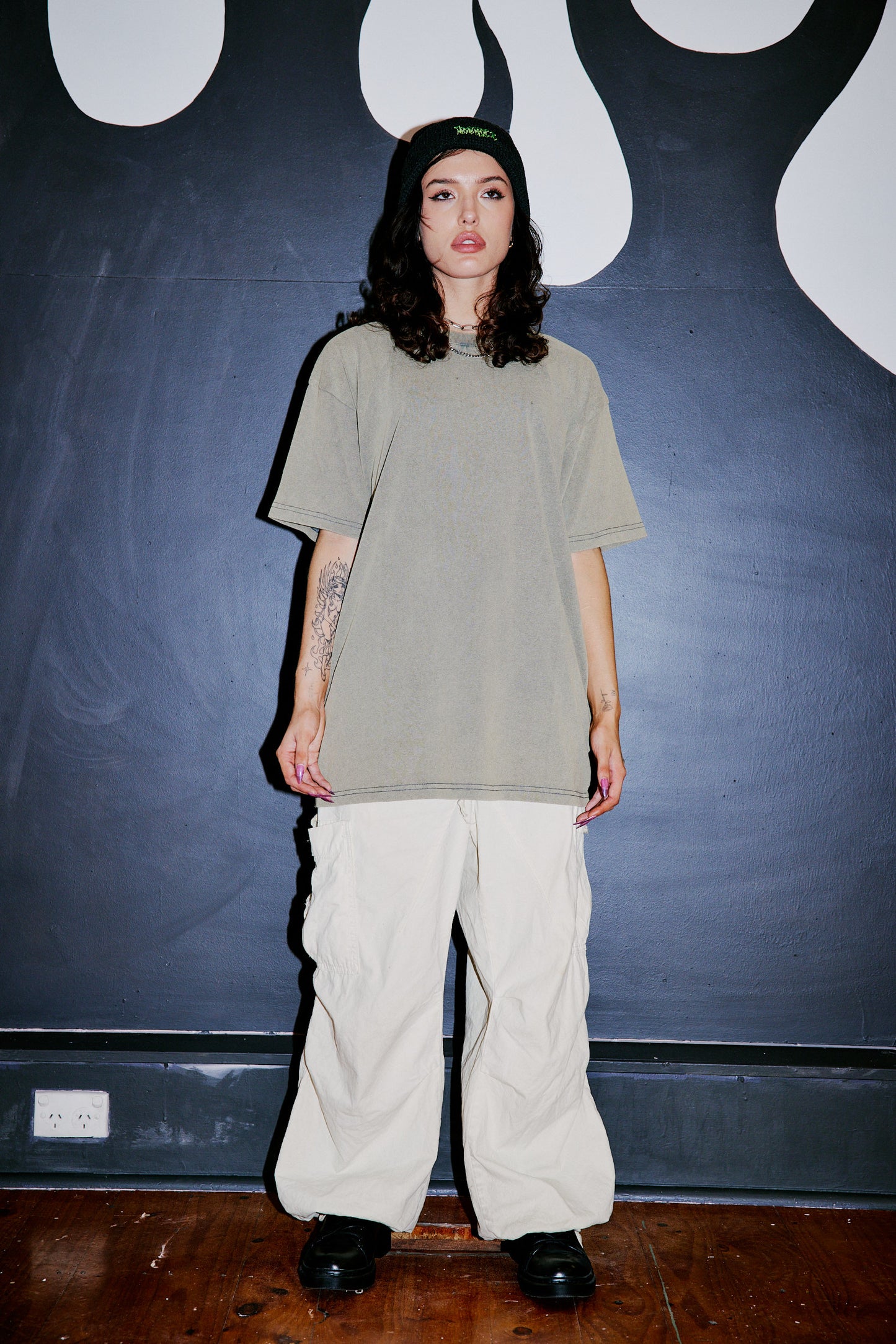 Bare Bones Tee - Washed Sage