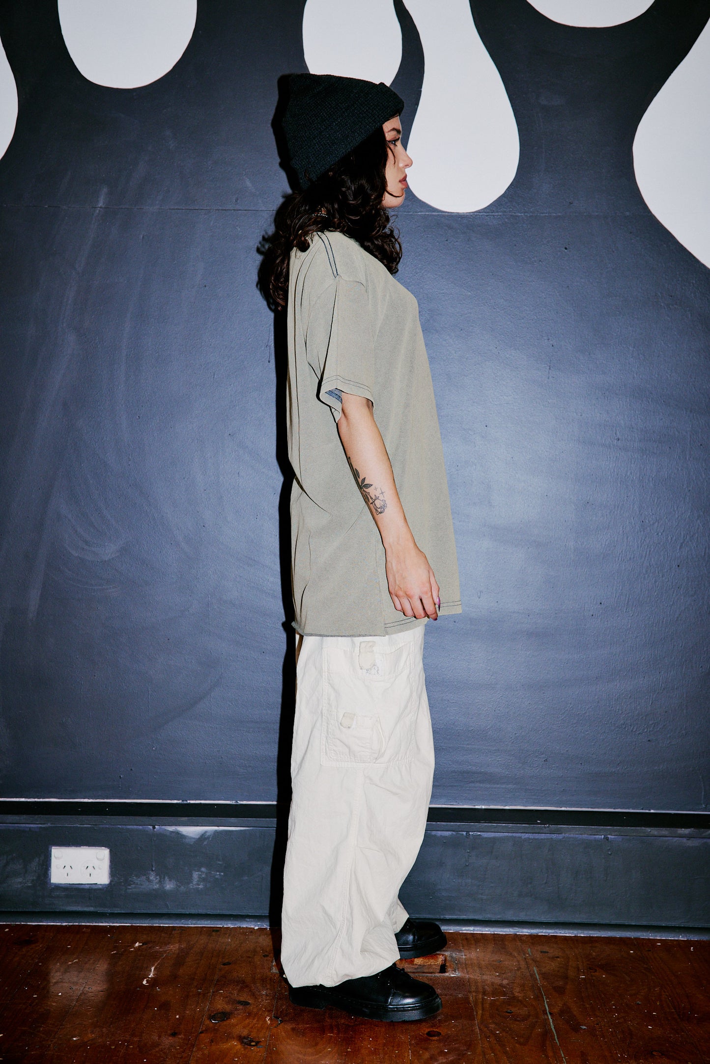 Bare Bones Tee - Washed Sage