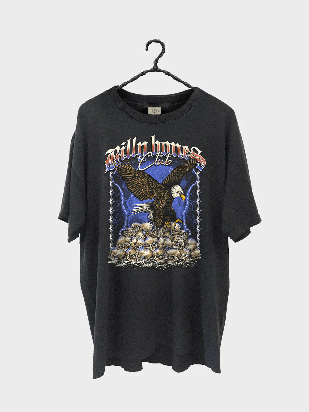 Bold Eagle Tee - Acid Black