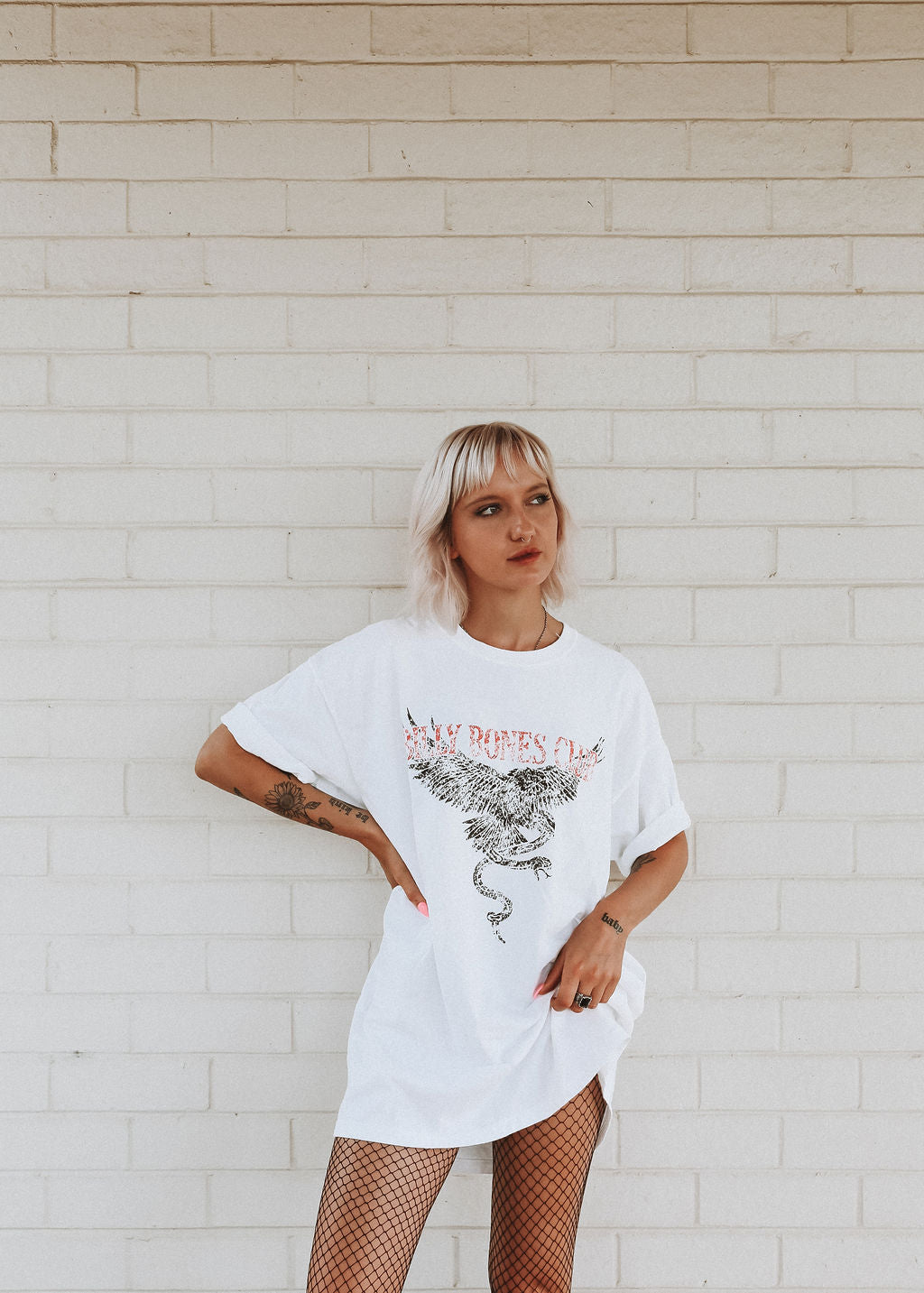 Bird Of Prey Tee - Vintage White