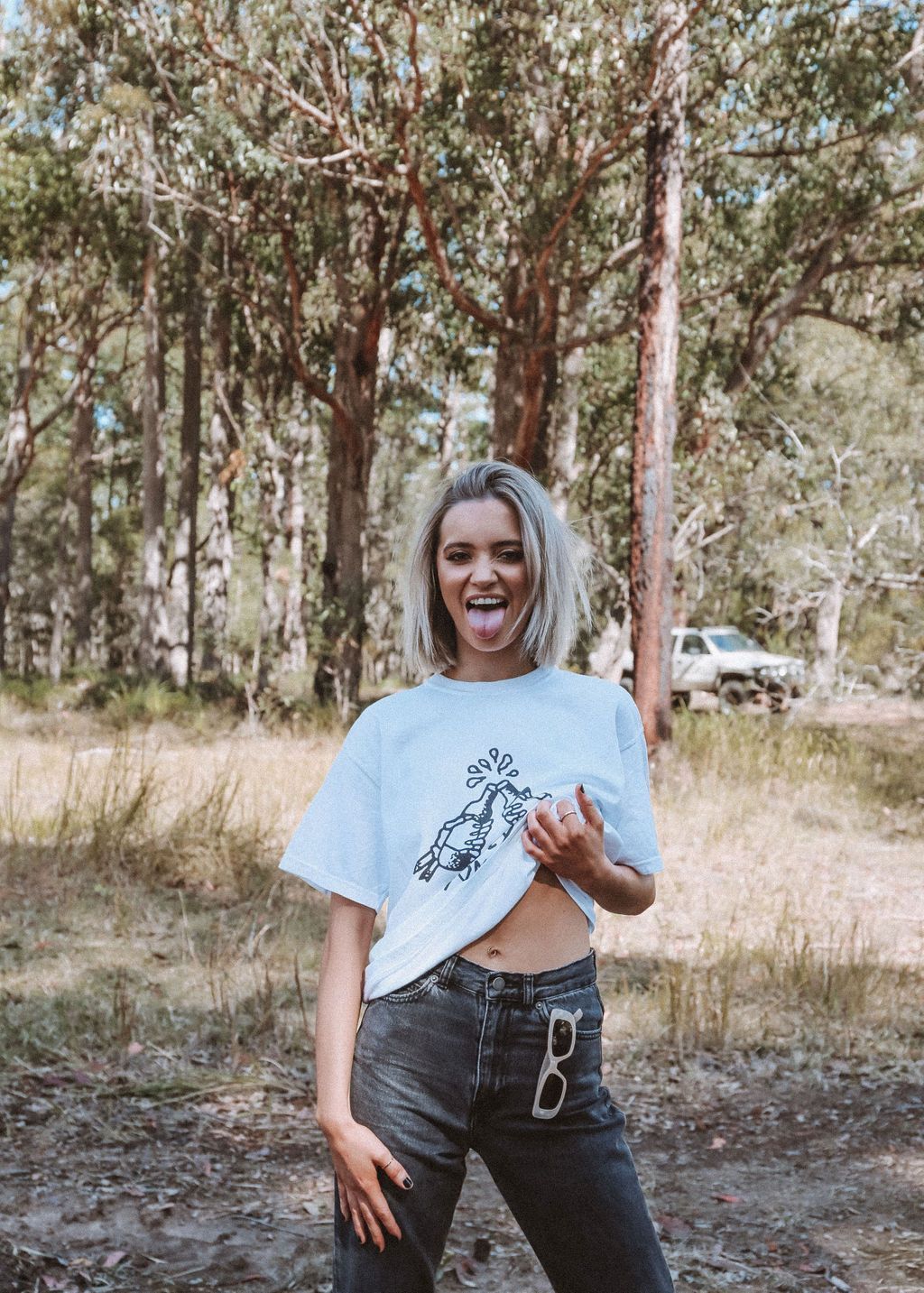 Club Cheers Tee - Vintage White