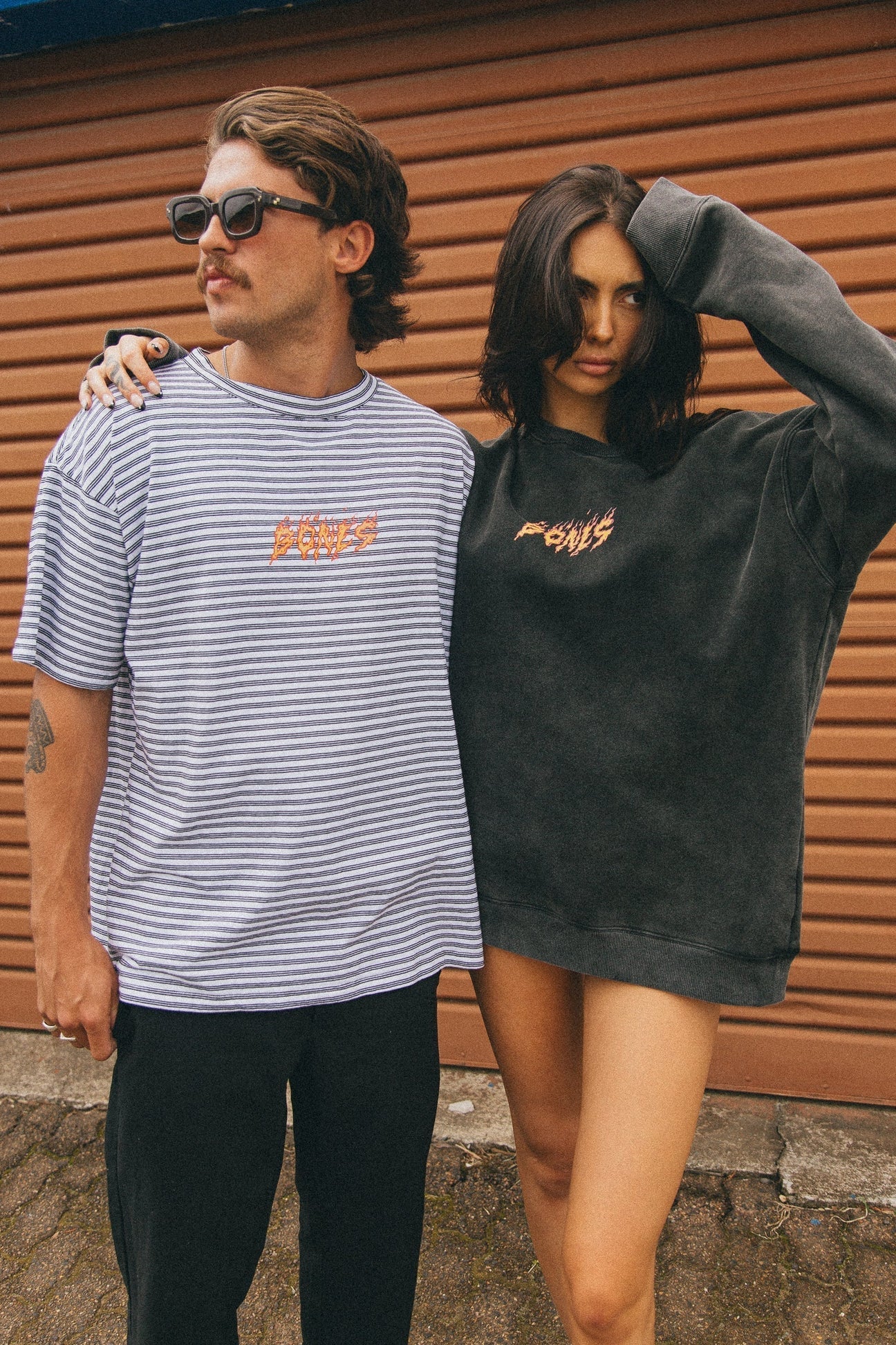 ClubFlame Crew - Washed Black