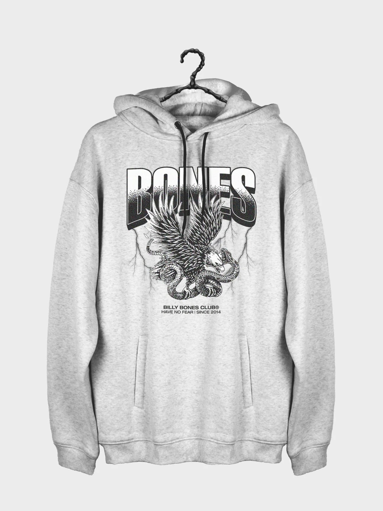 No Fear Hoodie - Snow Marle