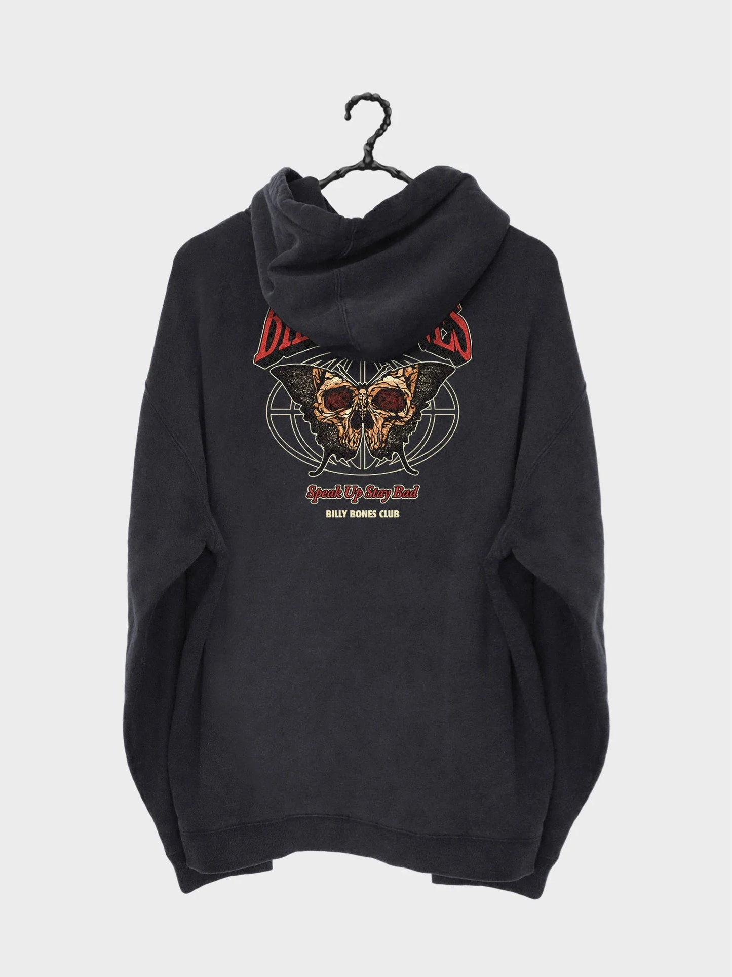 Don't Panic Hoodie - Acid Black