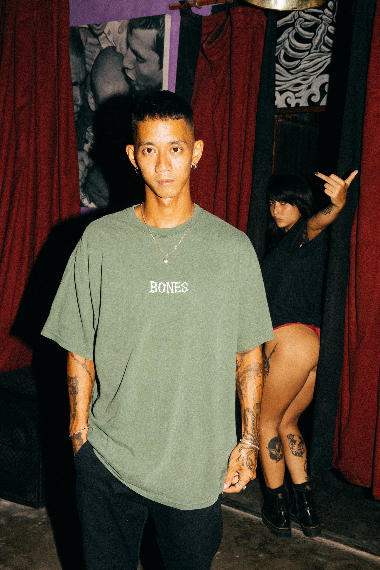 Bones Club Tee - Sage