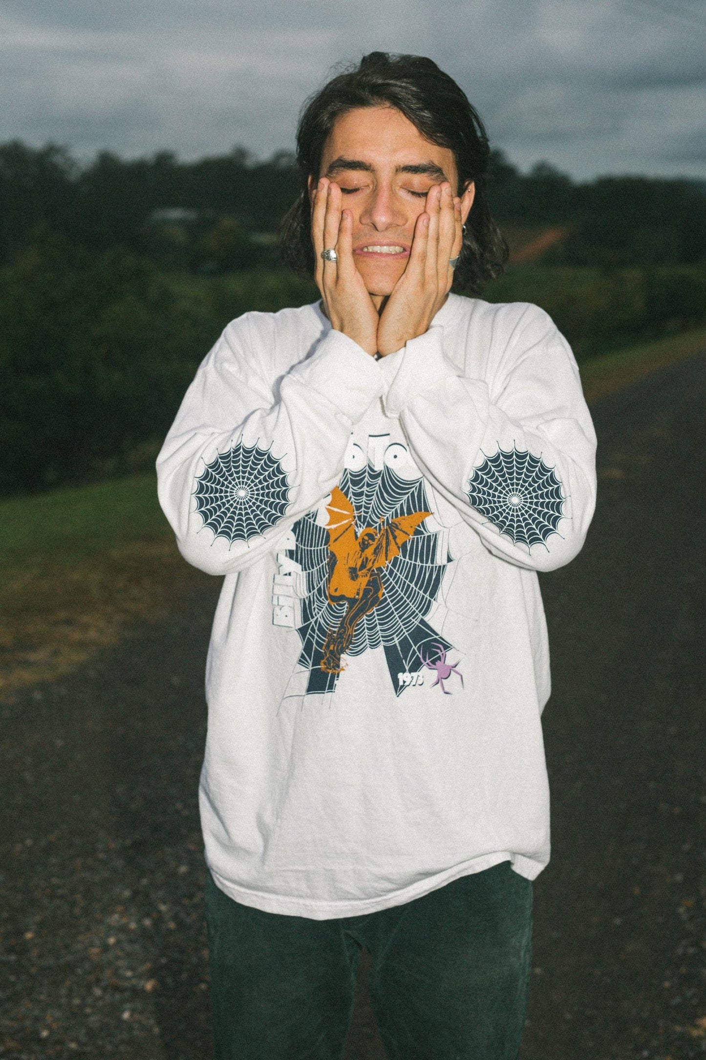 Spider LS Tee - White