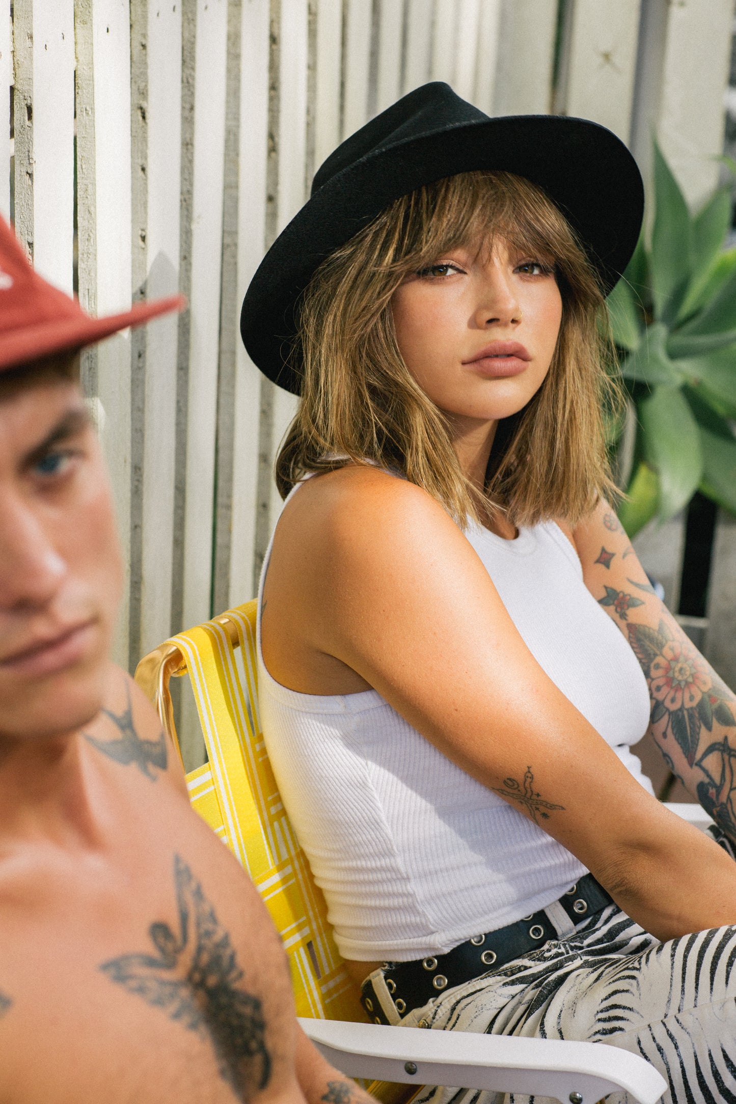 Black Wolf - Wide Brim Fedora