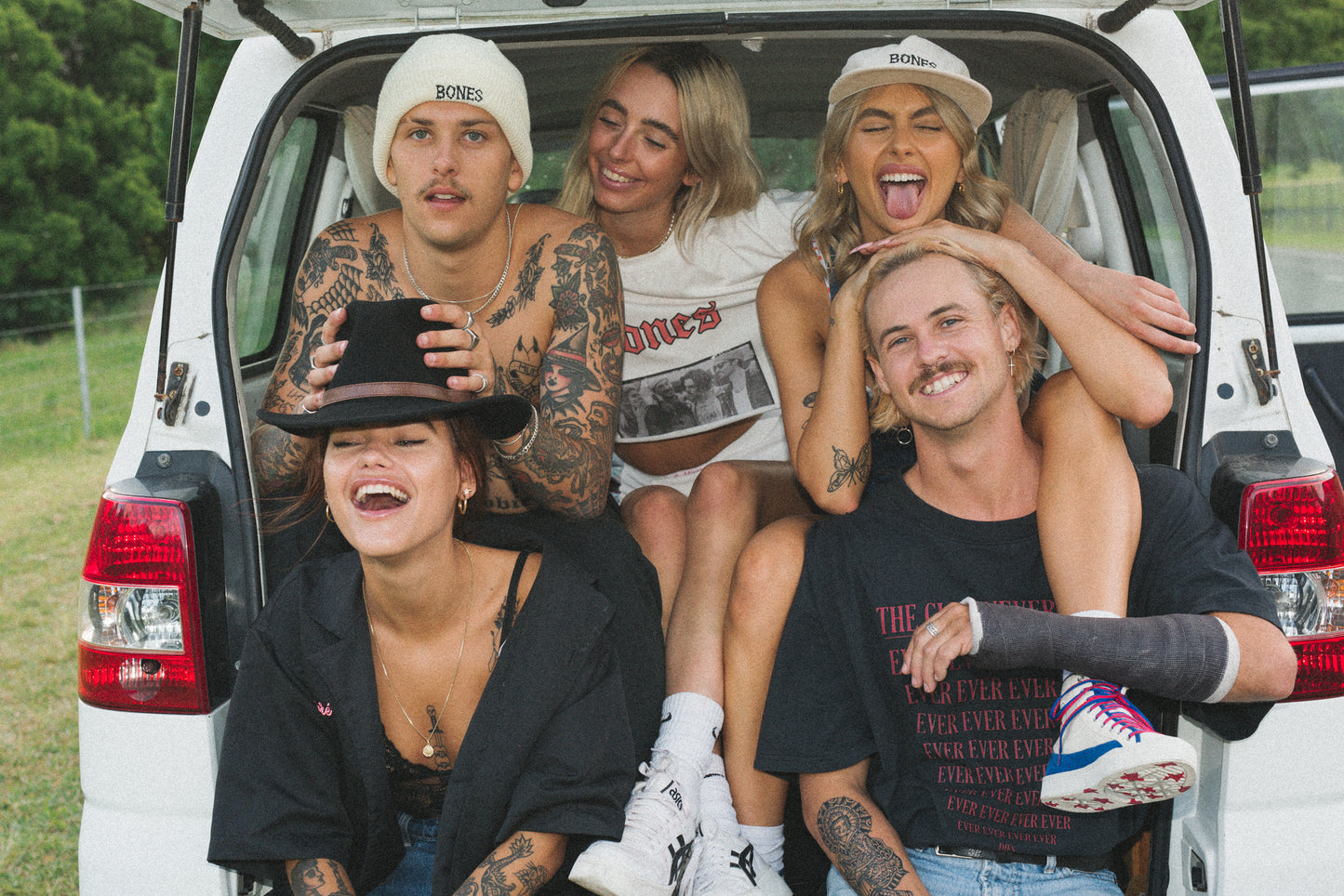 Bones Club Cord Cream Cap