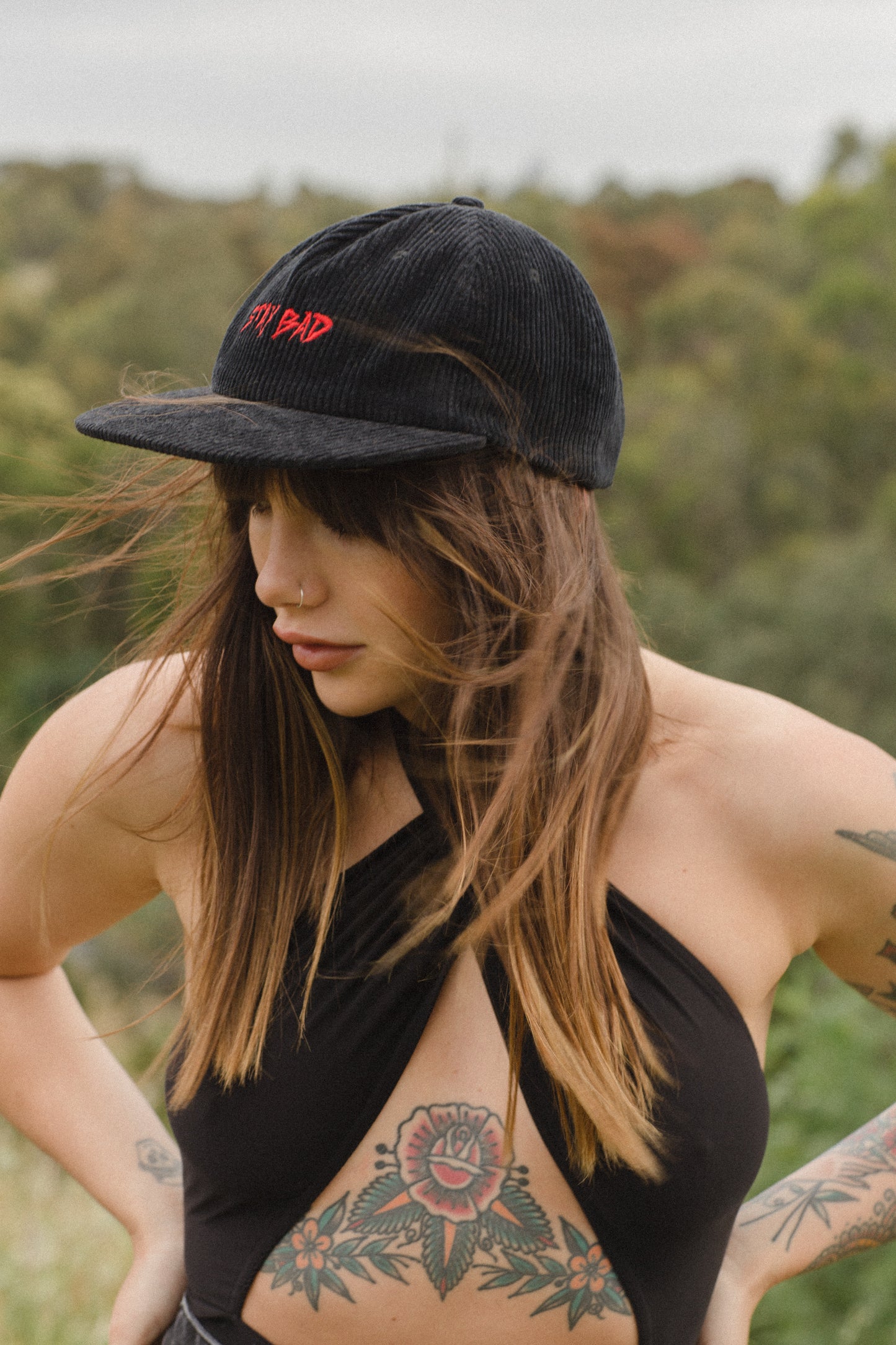 Stay Bad Corduroy Cap
