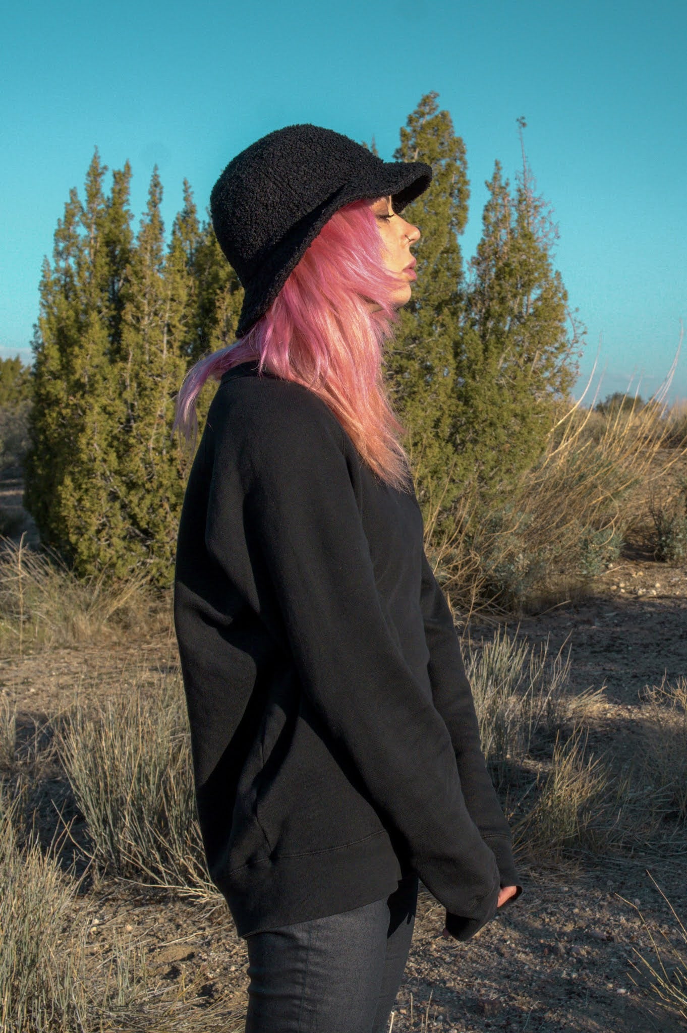 Gremlin Bucket - Black Wool