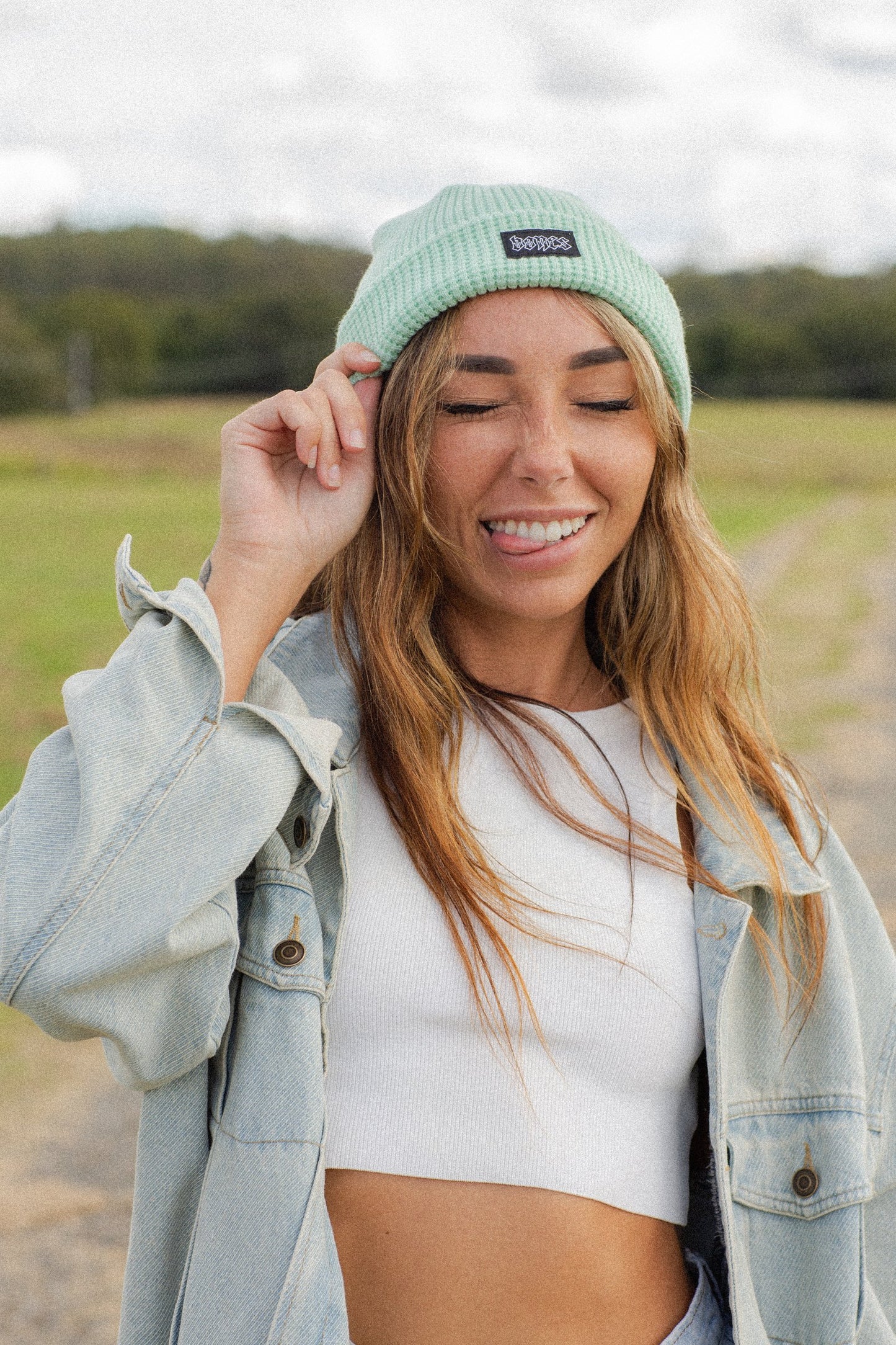 Eucalypt steeze - Waffle Knit Beanie