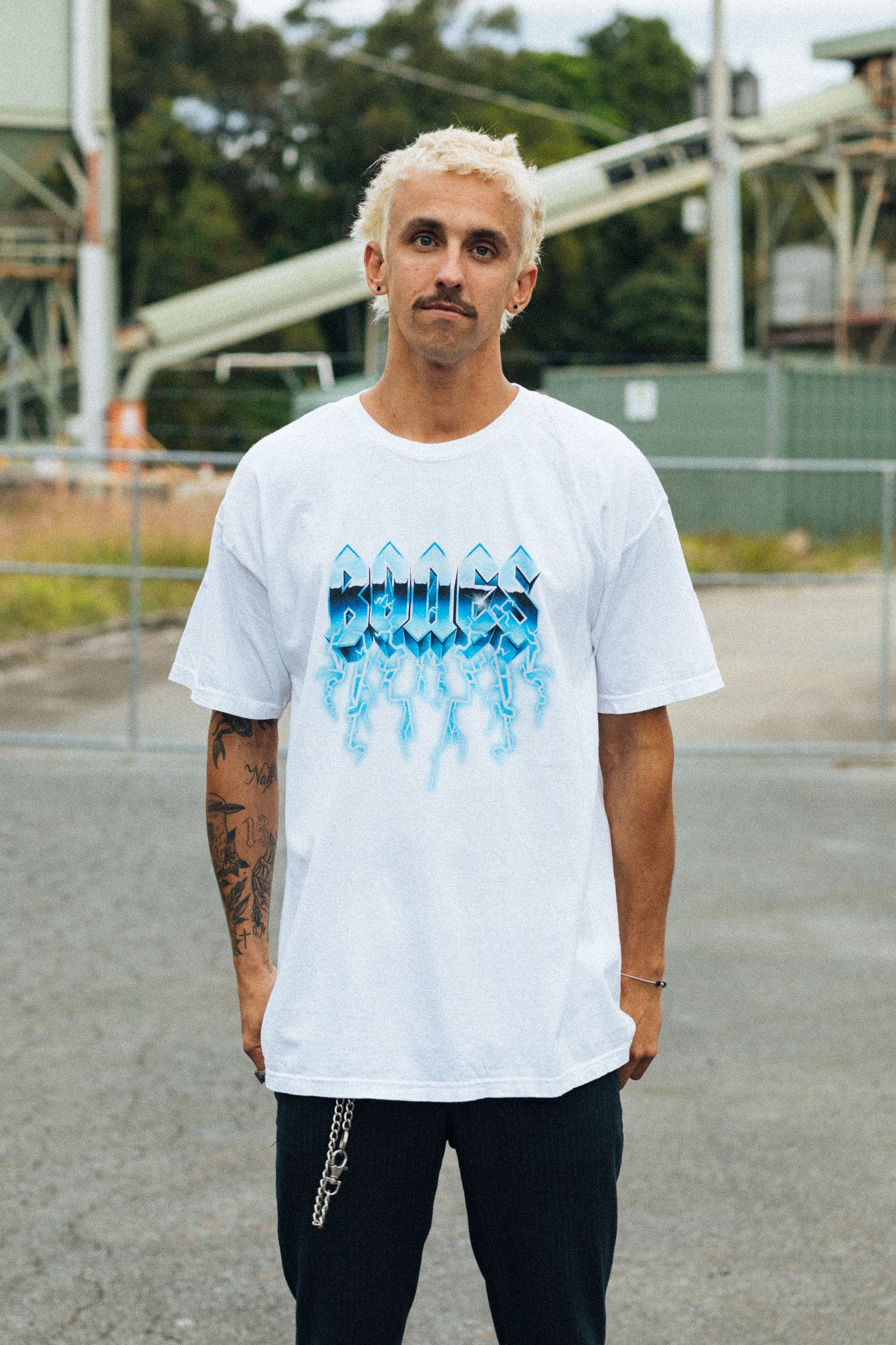 Bolt Bones Tee - Vintage White