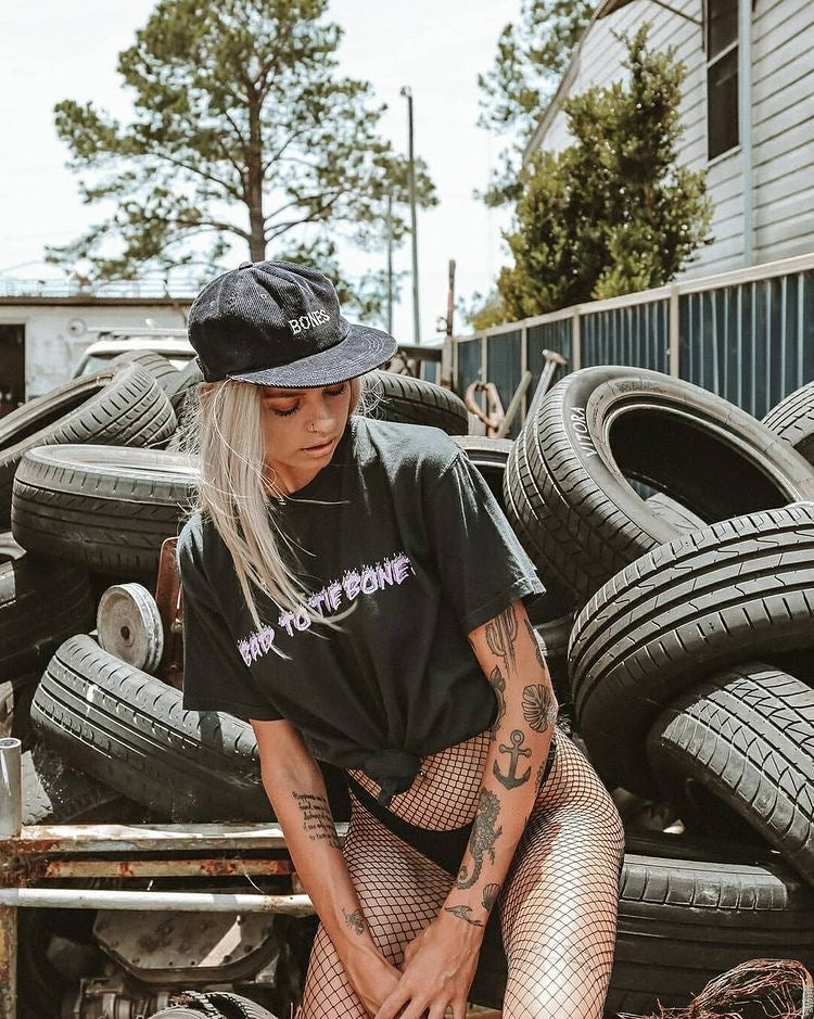 Bones Club Cord Navy Cap