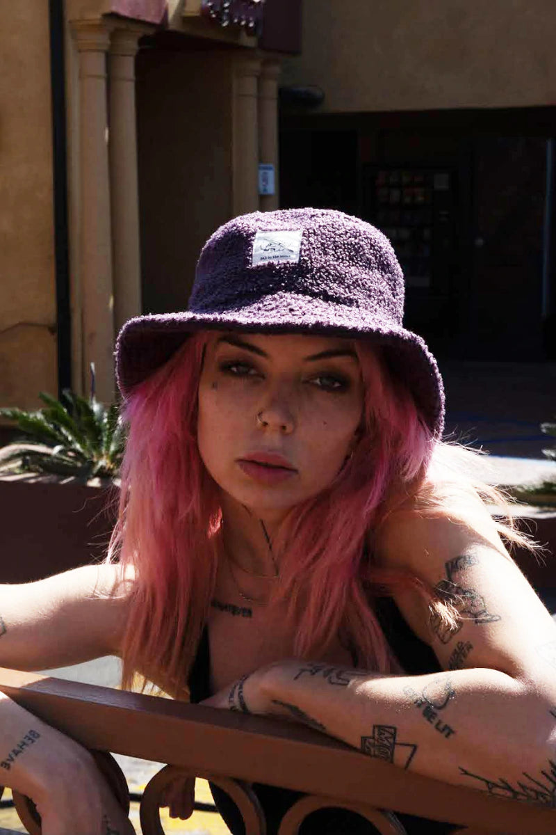 Gremlin Bucket - Purple Wool