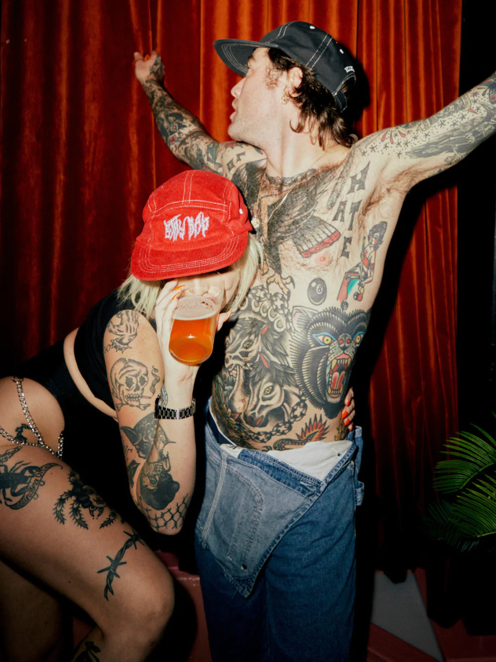 Snakes Go Rah Contrast Cap - Black