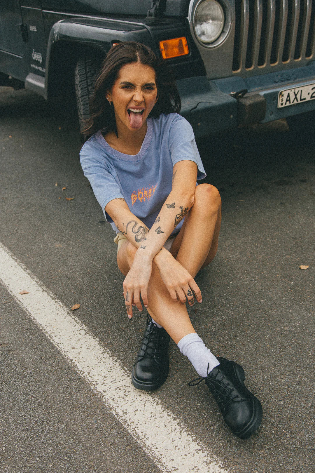 ClubFlame Tee - Cobain Blue