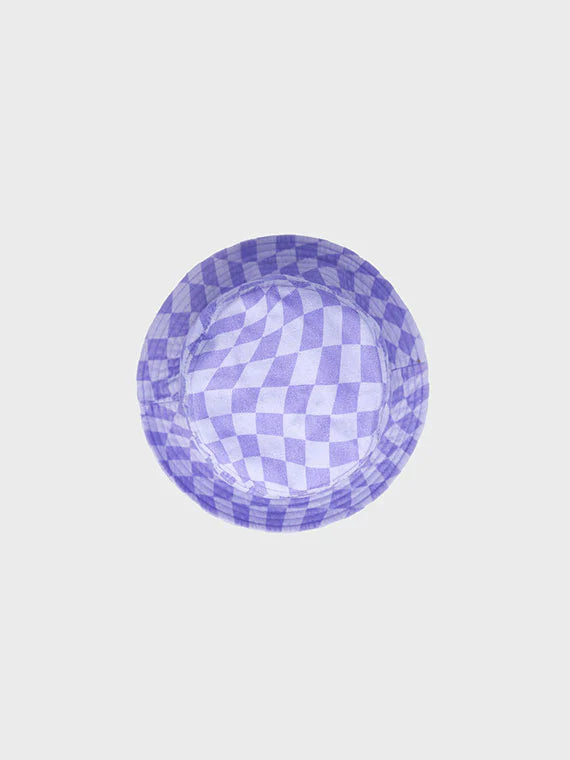 Purple Check Bucket Hat