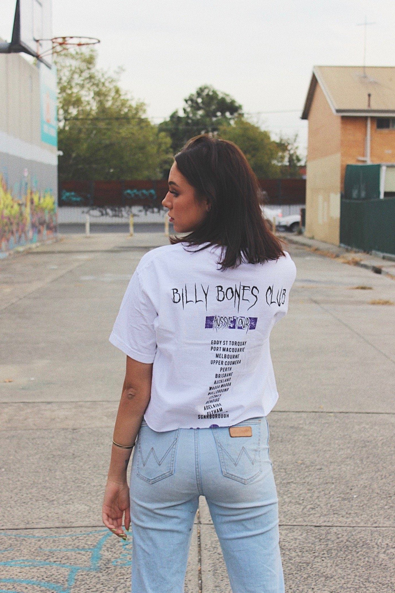 Purple Rain Crop- White