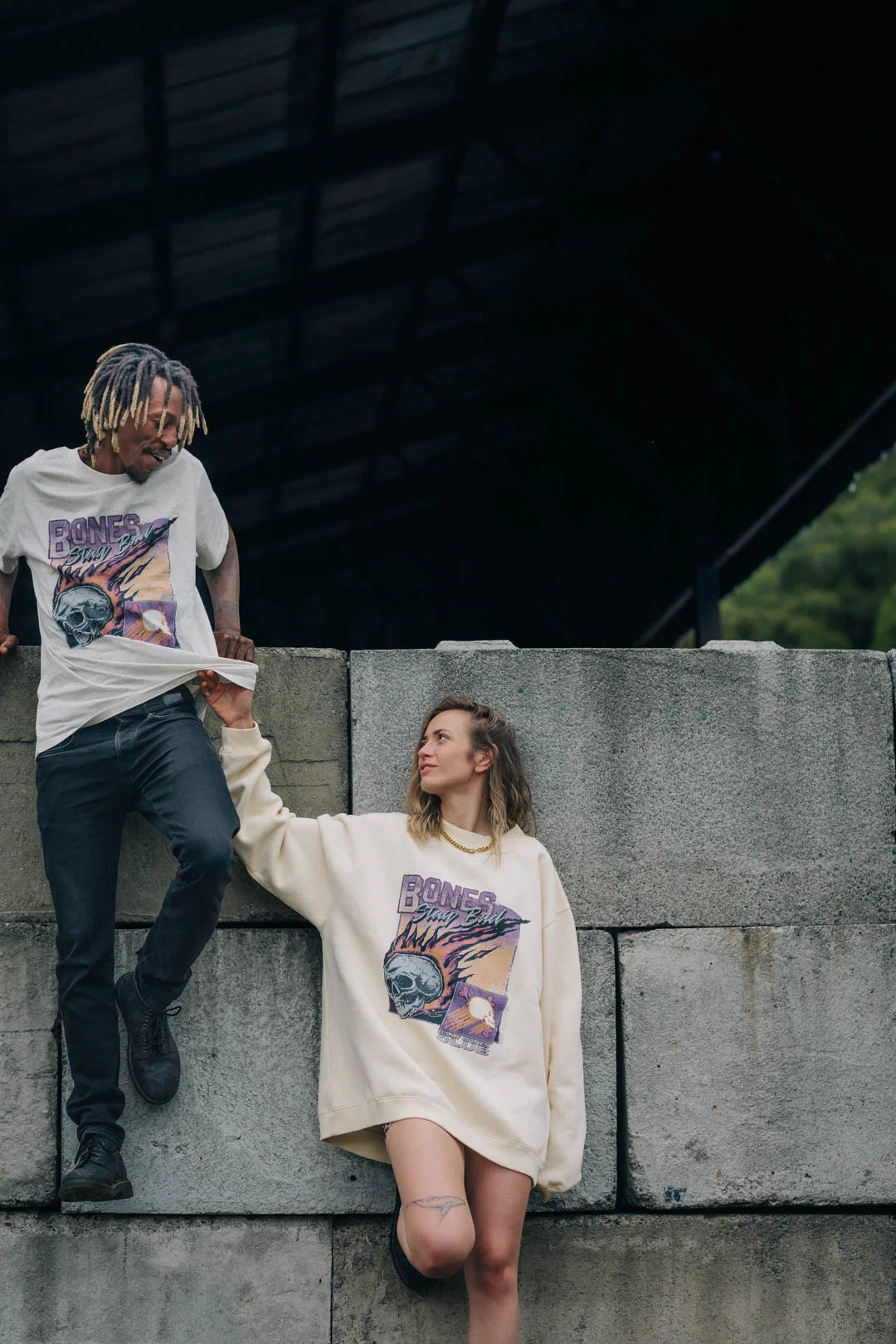 Blazed Tee - Snow Marle