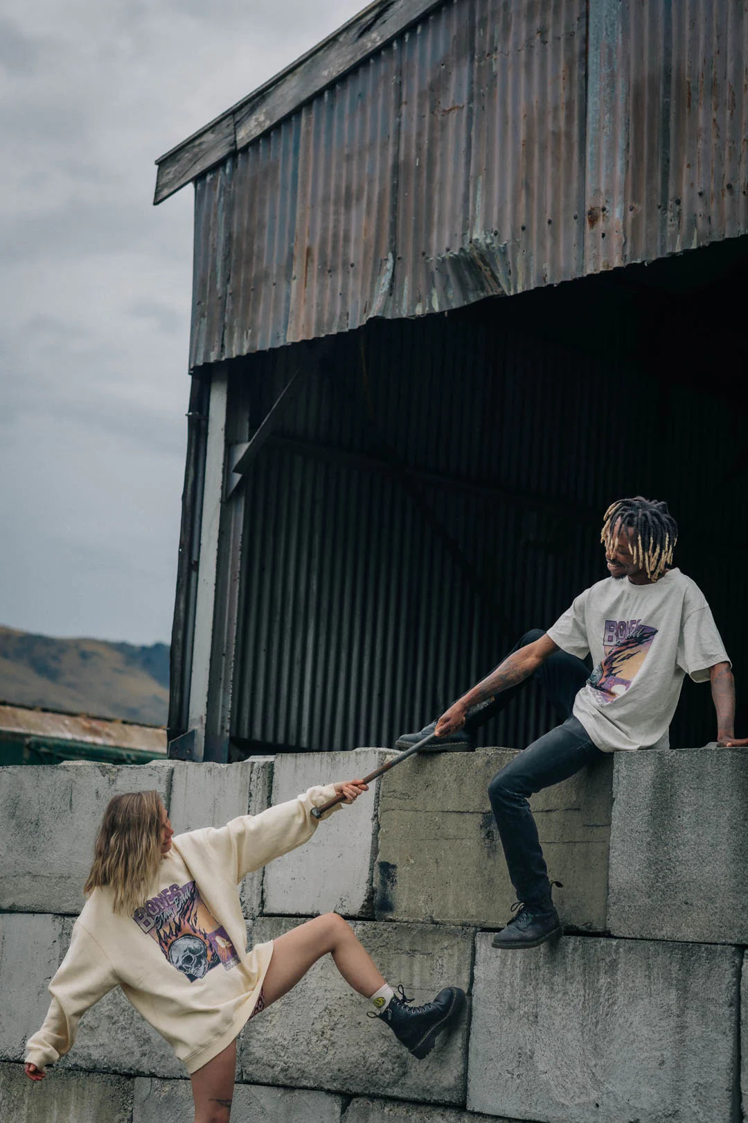 Blazed High Crew - Cream