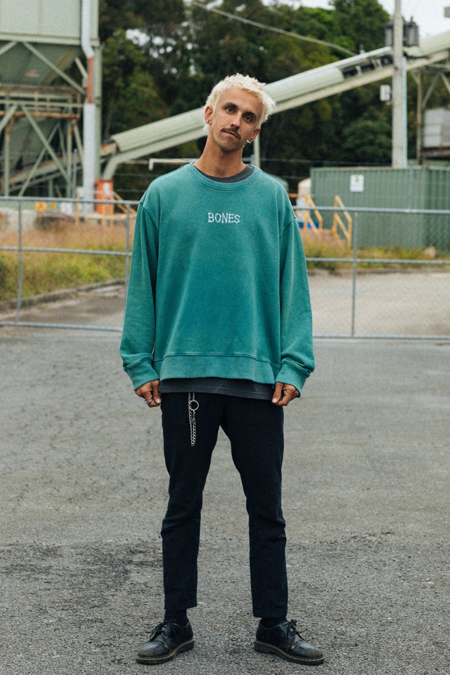 Bones Club Crew Sweater - Seeweed