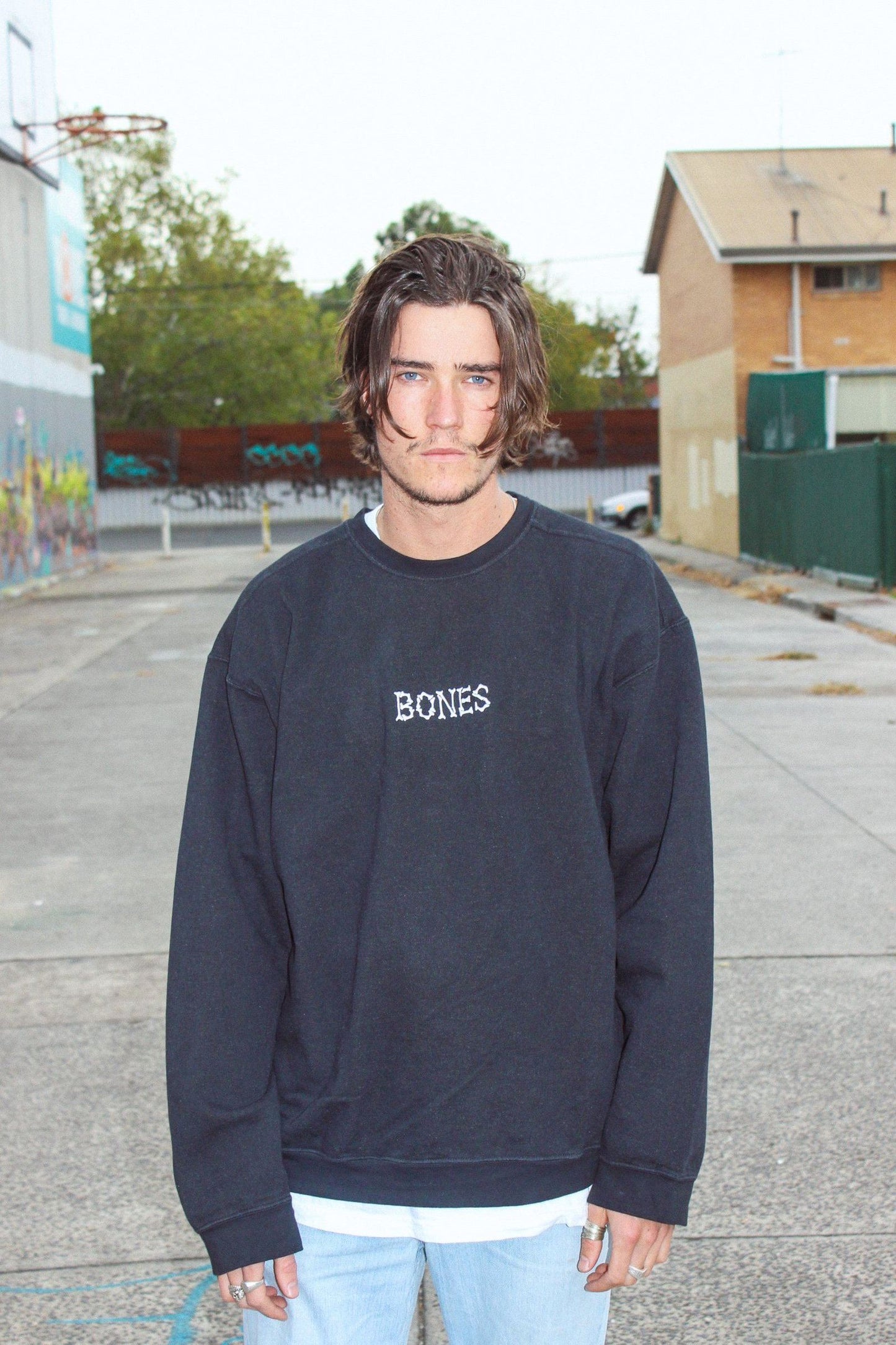 Bones Club Crew Sweater - Black