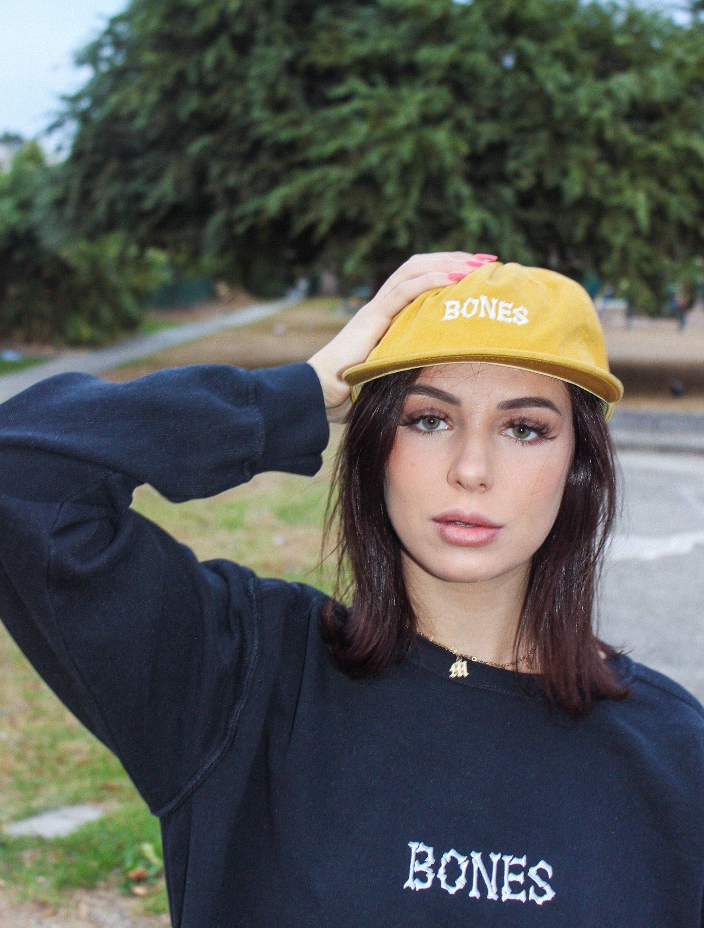 Bones Club Unstructured Cap - Mustard