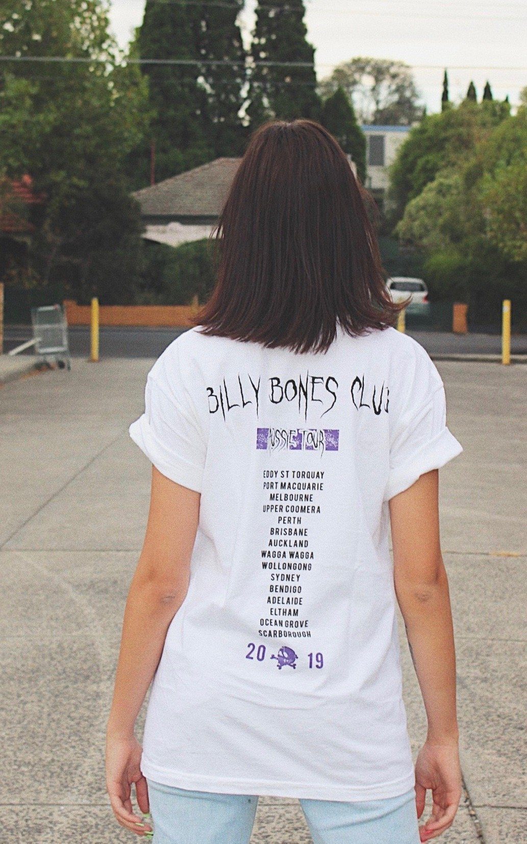 PurPle Rain Tee - White