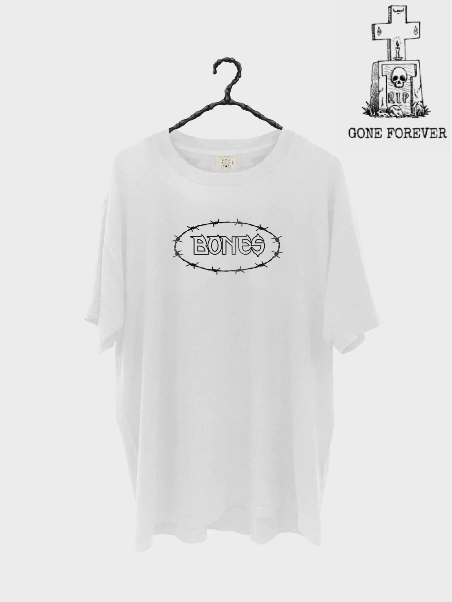 Bones Barb Tee - Vintege White