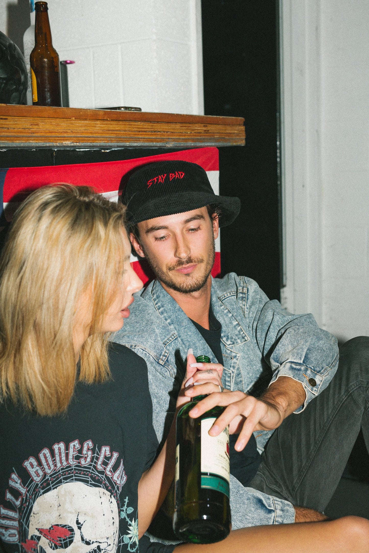 Stay Bad Bucket Hat - Black Corduroy