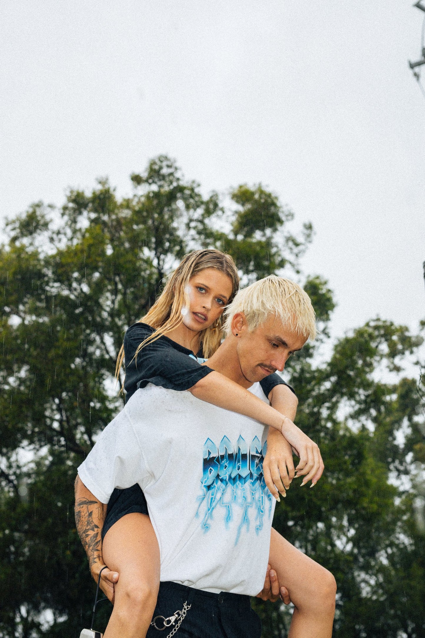 Bolt Bones Tee - Vintage White