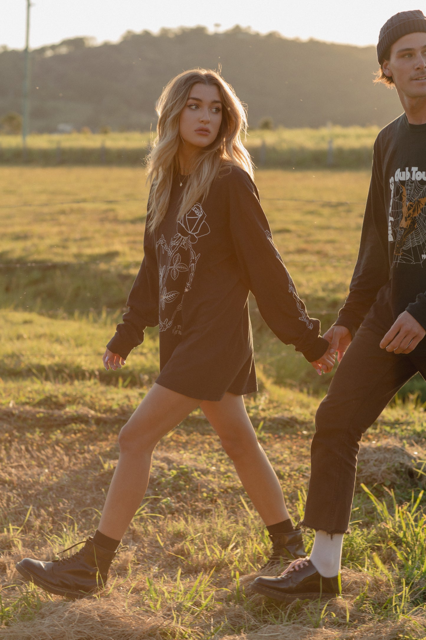 Wire Heart LS TEE - Black