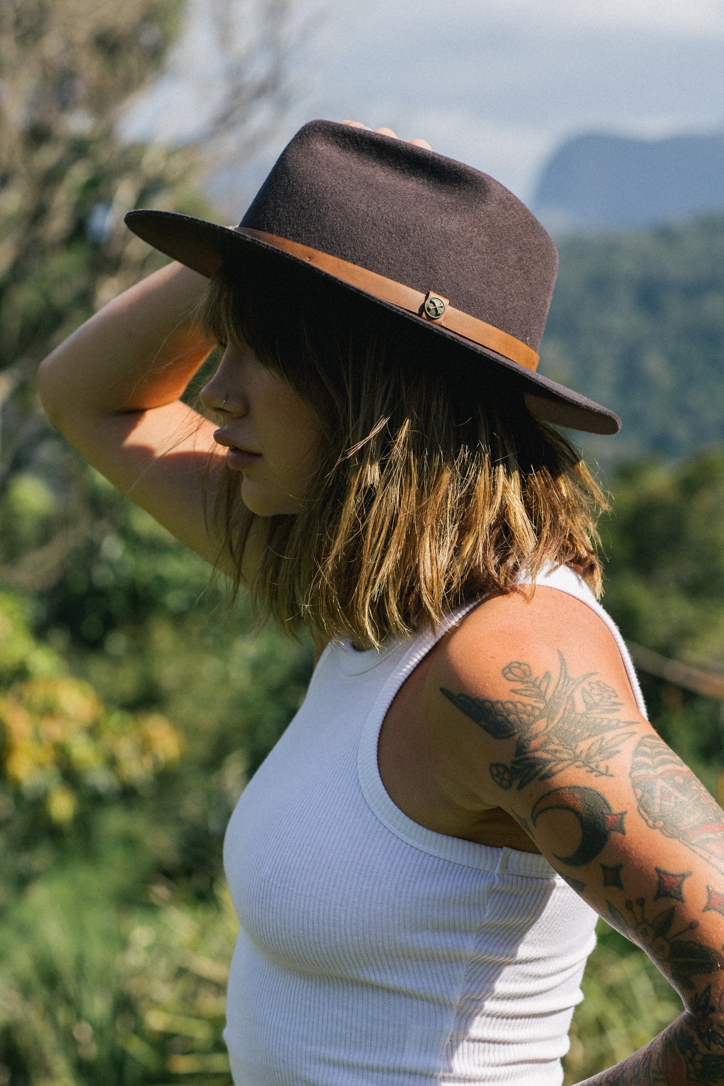 Kodiak Brown - Wide Brim Fedora