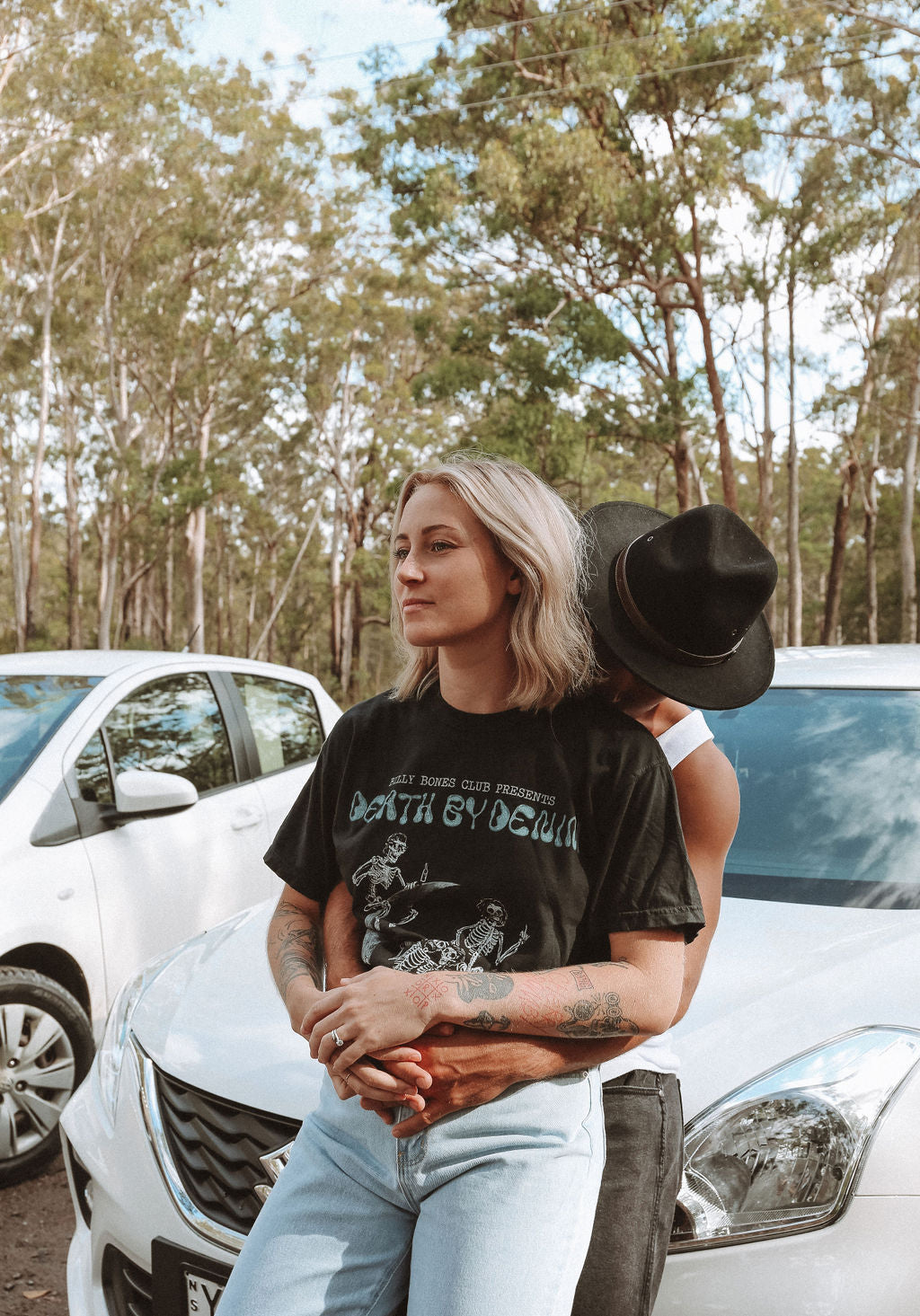 Death by Denim Collab Tee - Moonbow Tour