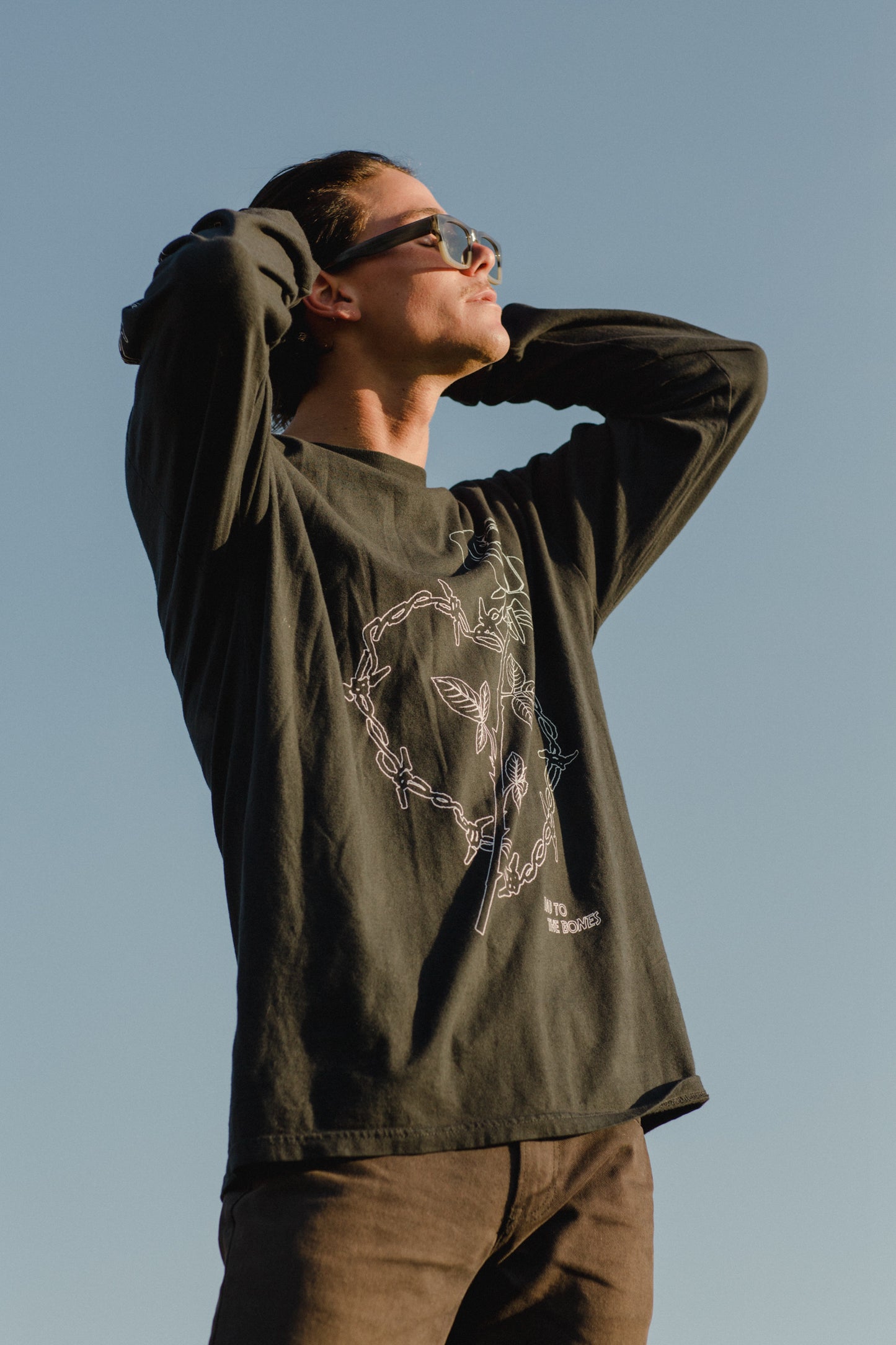 Wire Heart LS TEE - Black