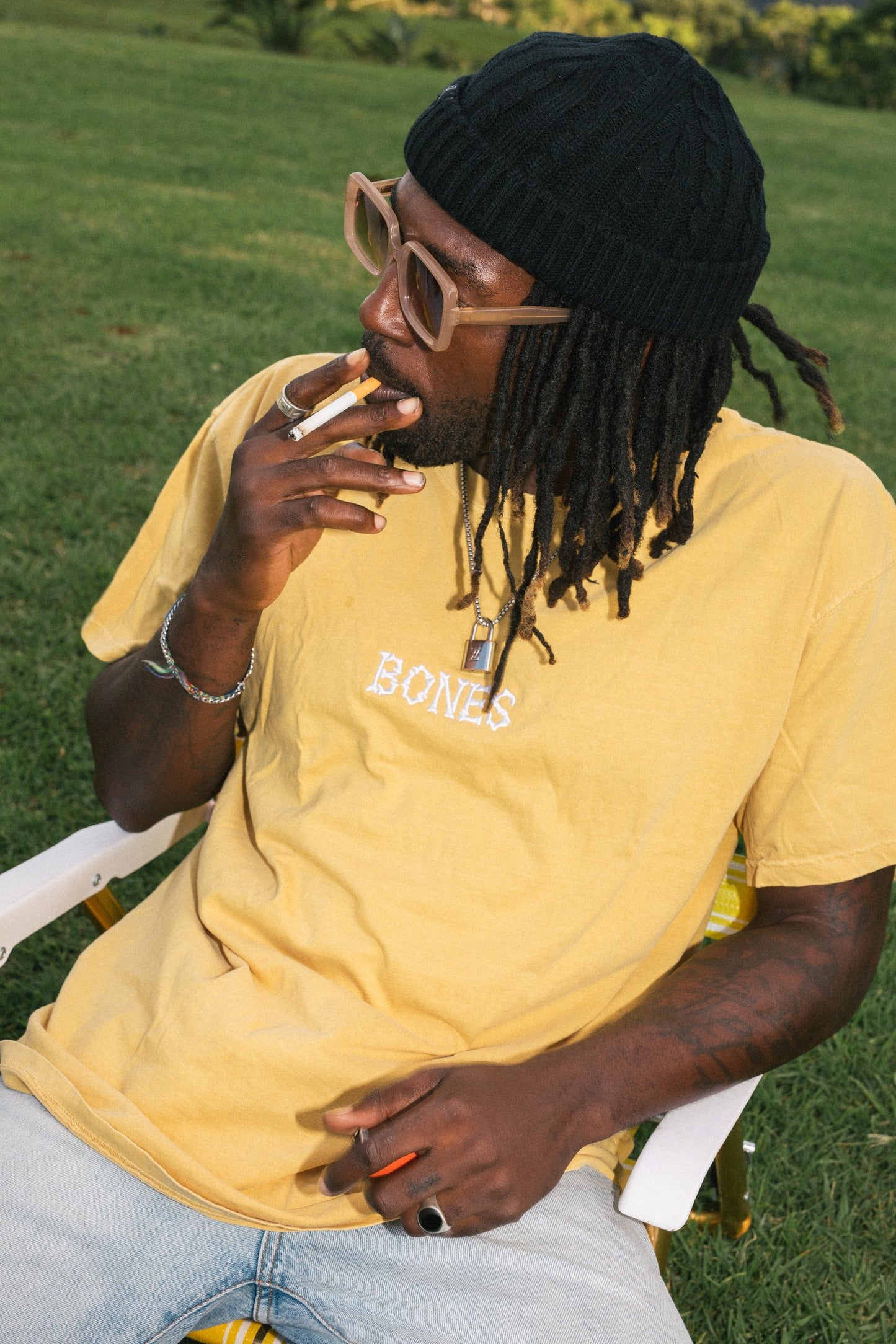 Bones Club Tee - Mustard