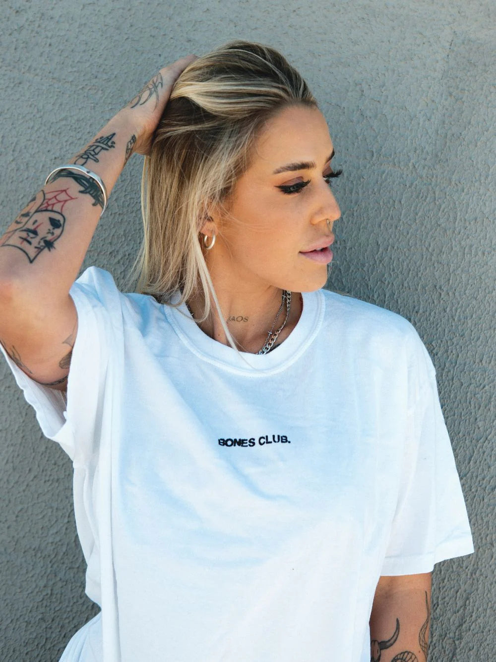ClubSTENCIL Tee - Washed Black Billy Bones Club Tシャツ