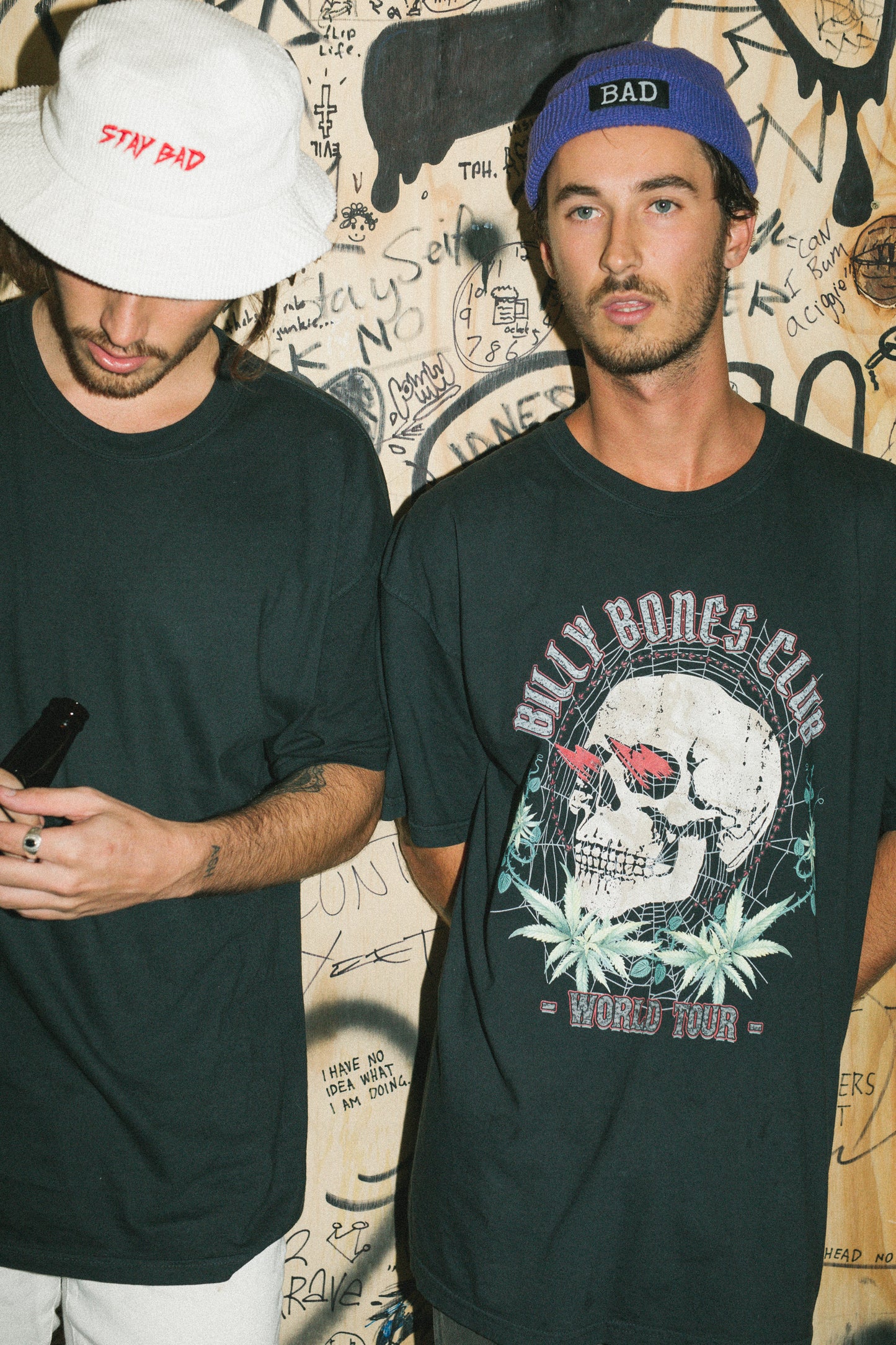 The Hemp World Tour Tee - Vintage Black