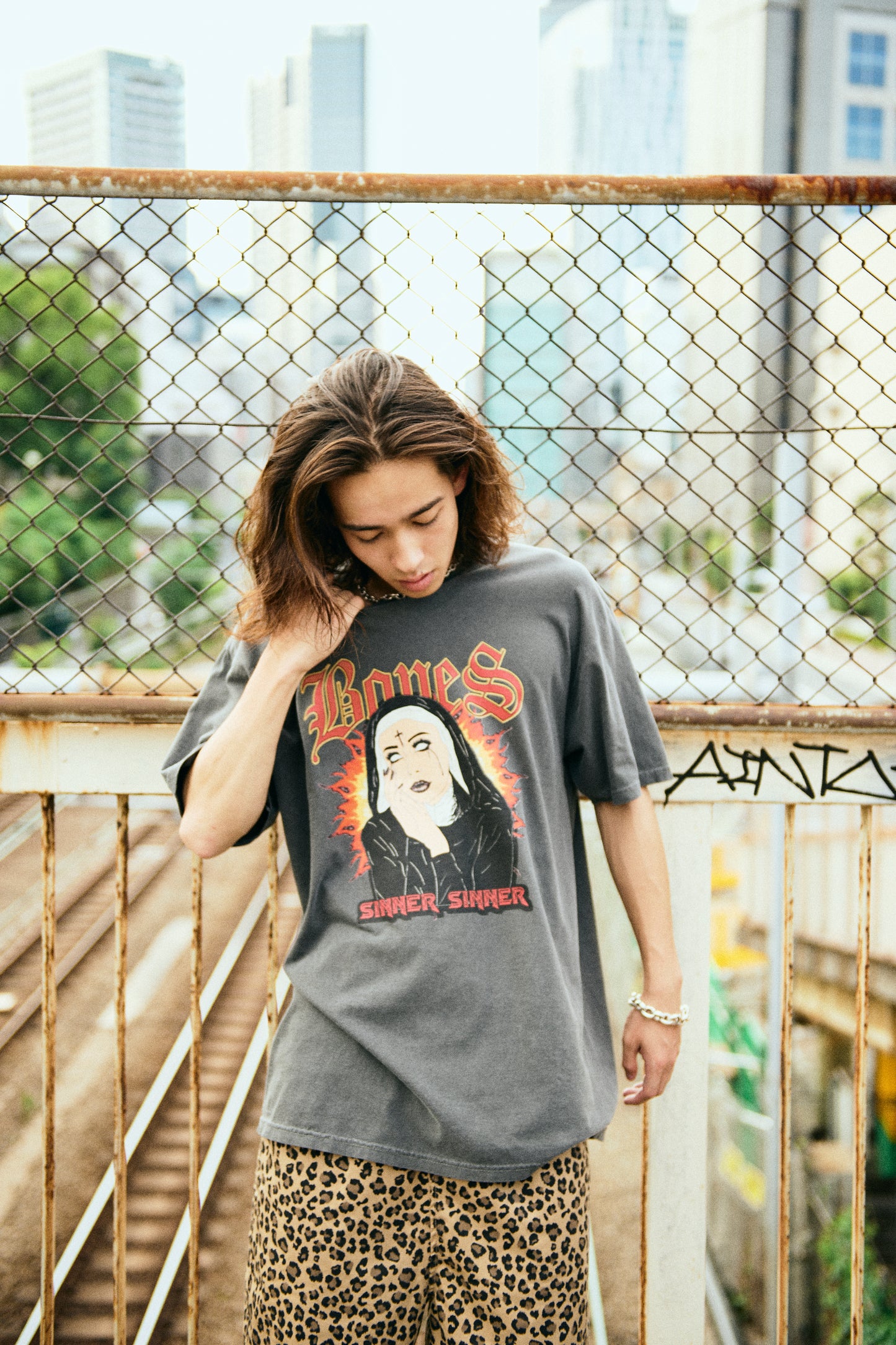 Sinner Tee - Washed Black