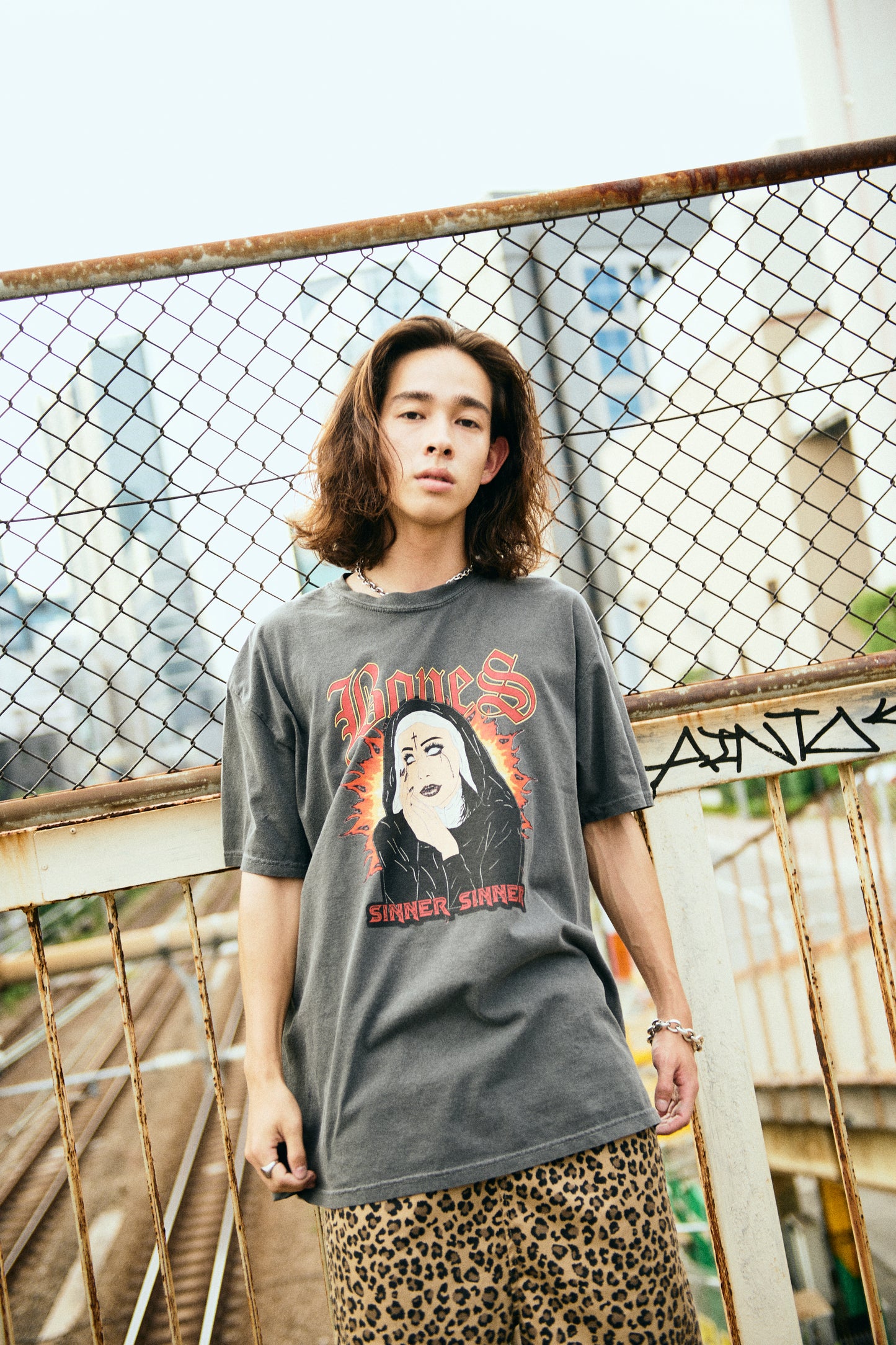 Sinner Tee - Washed Black