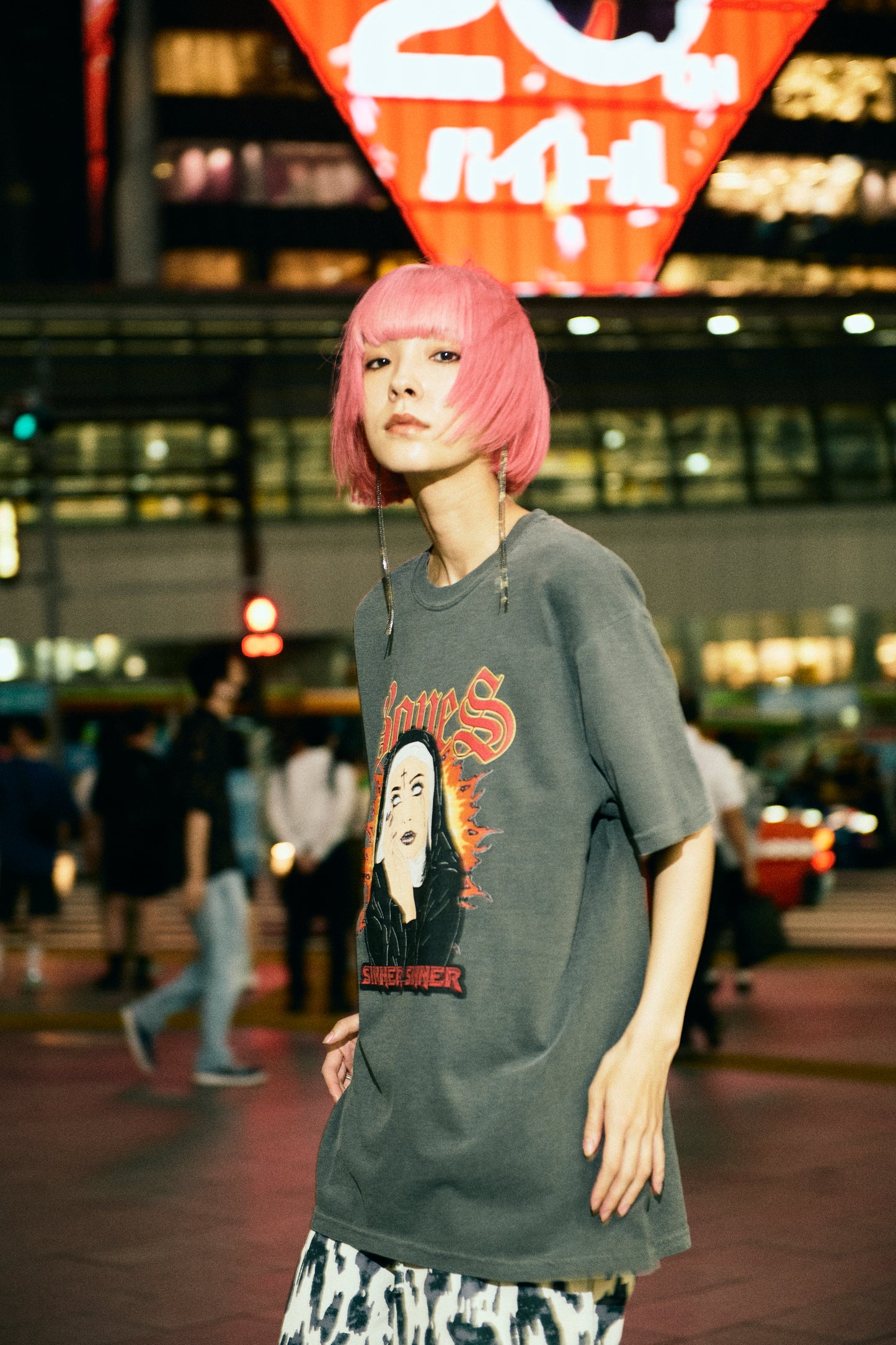 Sinner Tee - Washed Black