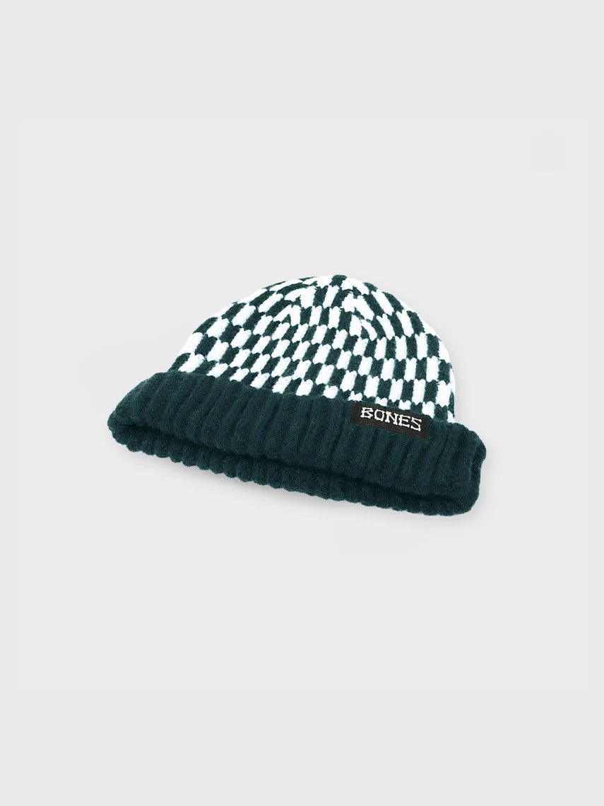 Checker Bones Docker Knit Beanie