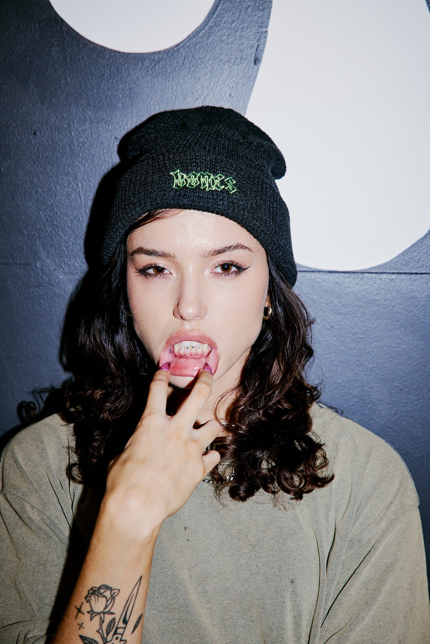 Steeze Waffle Knit Beanie - Grey