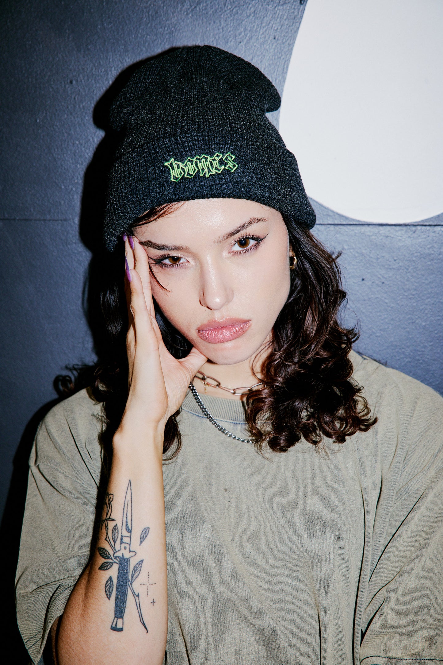 Steeze Waffle Knit Beanie - Grey